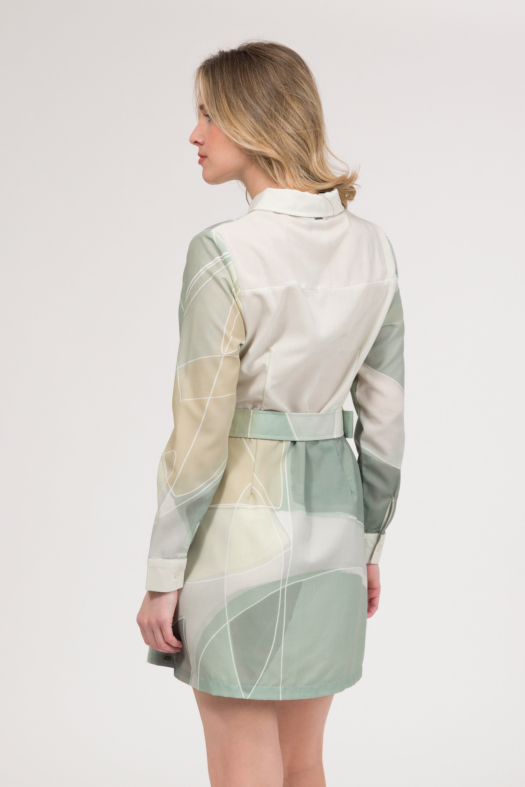 Langärmliges Kleid rosa