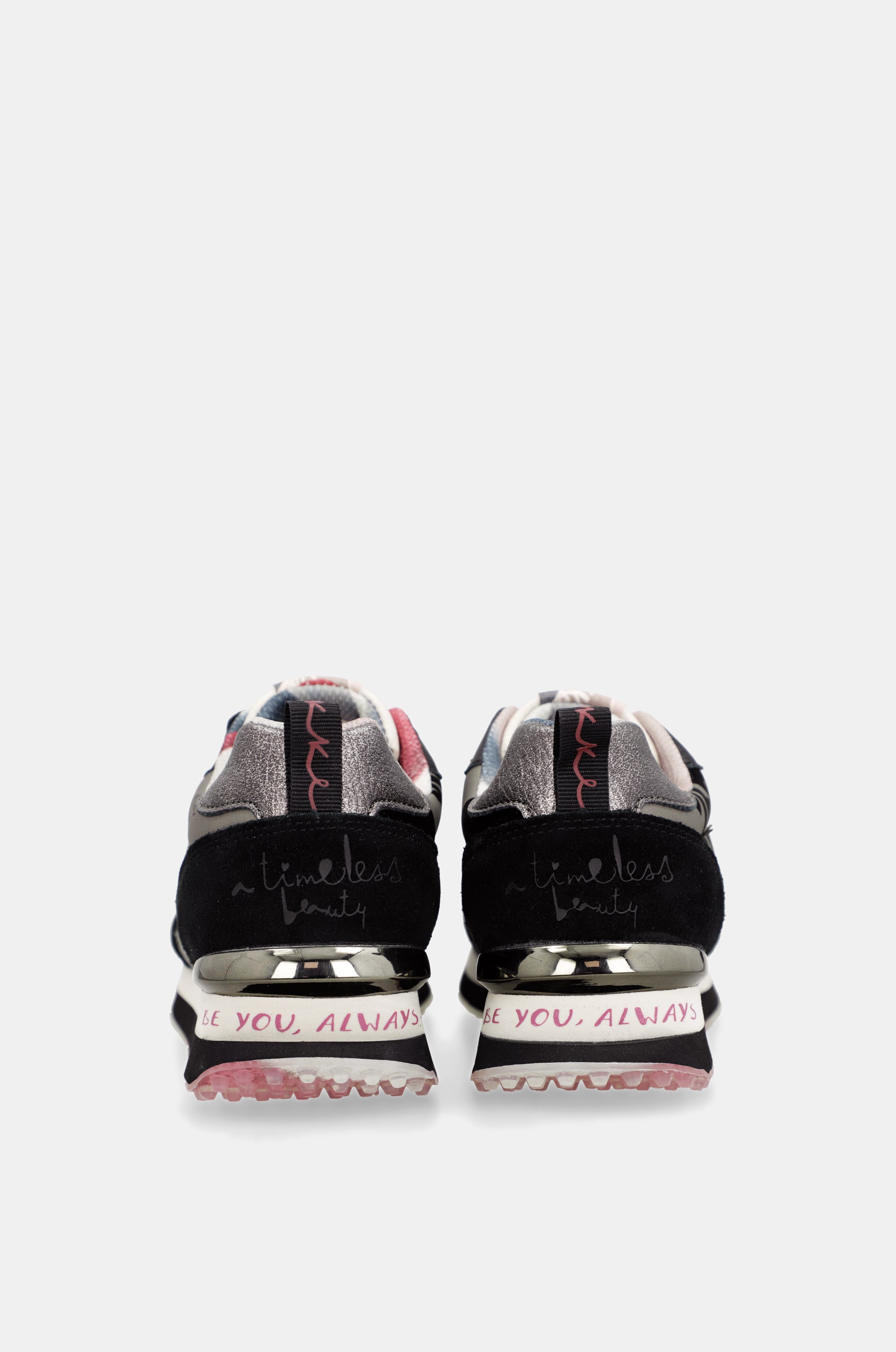 Schwarz-bleigraue Sneaker