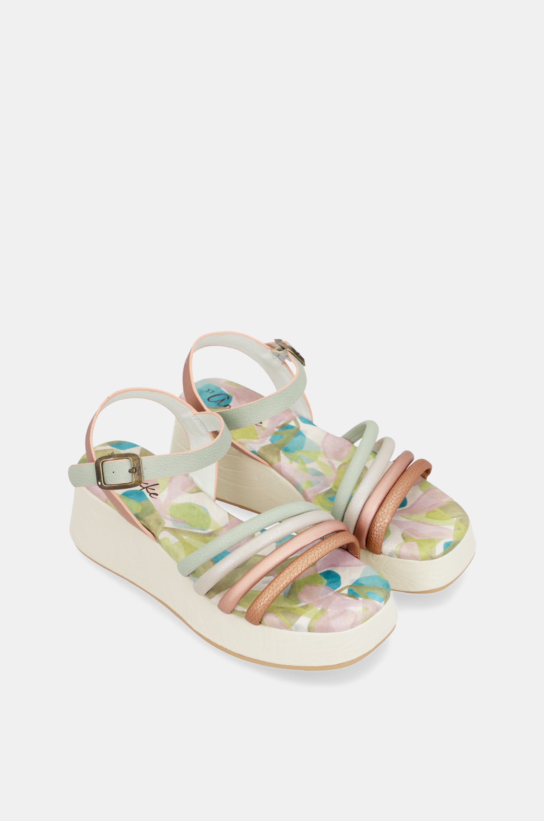 Bloom Plateausandalen mit Riemen