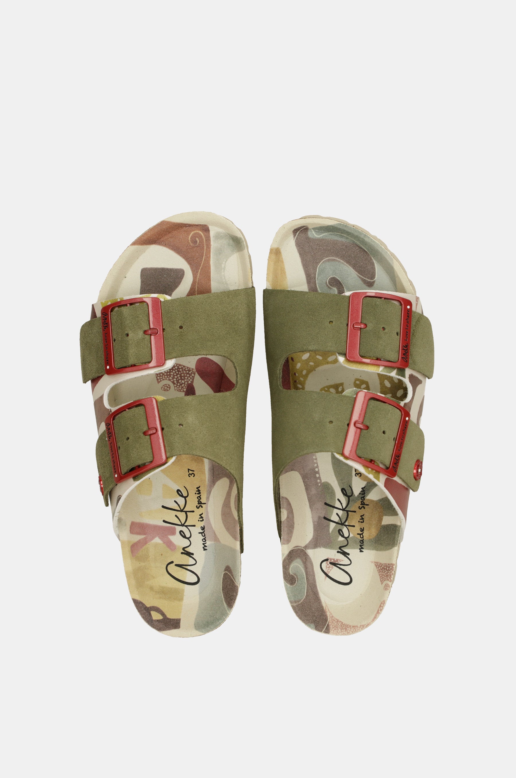 Grüne Amphora Bio-Sandalen