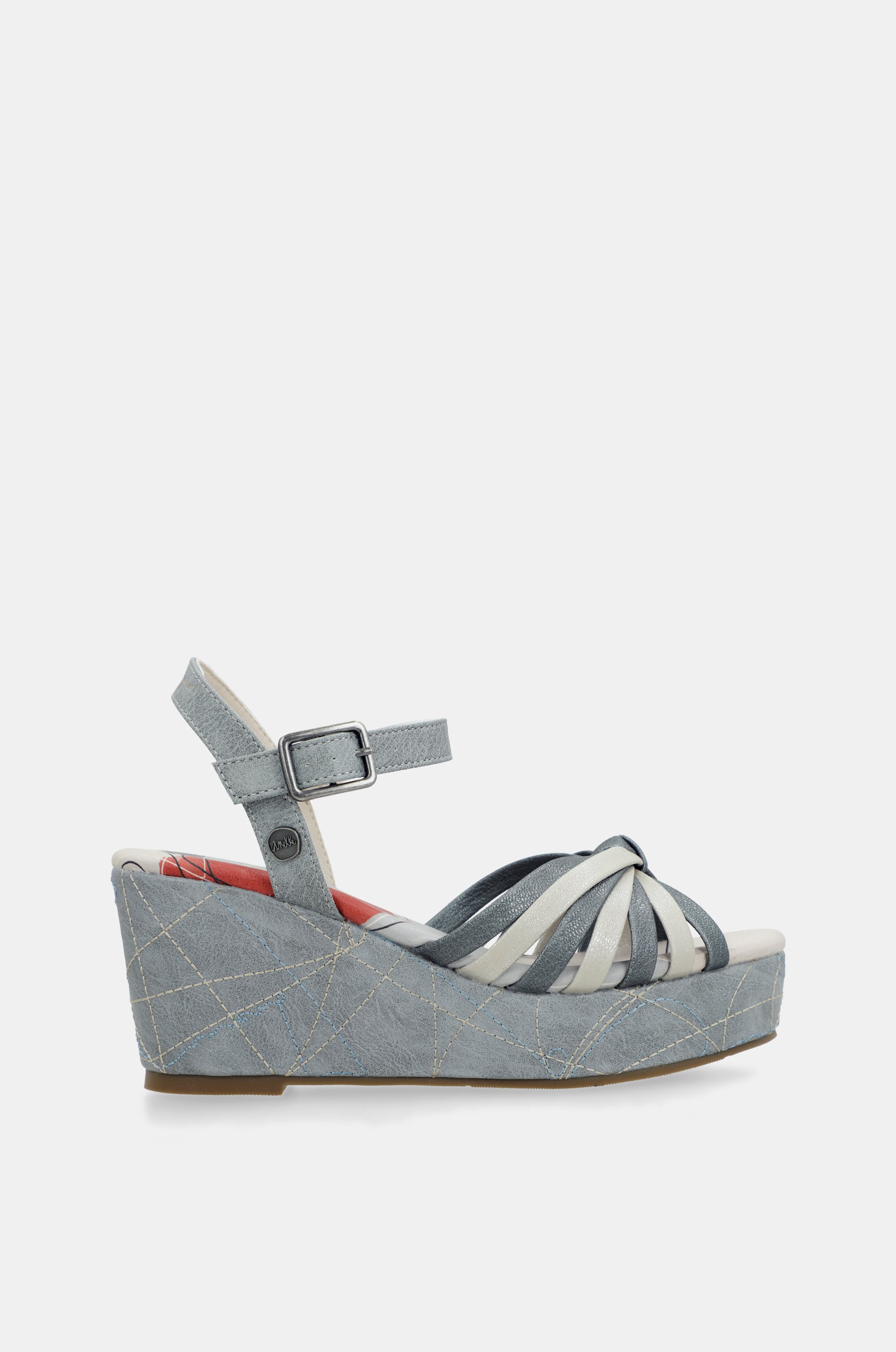 Blaue Auralis Kreuzsandalen