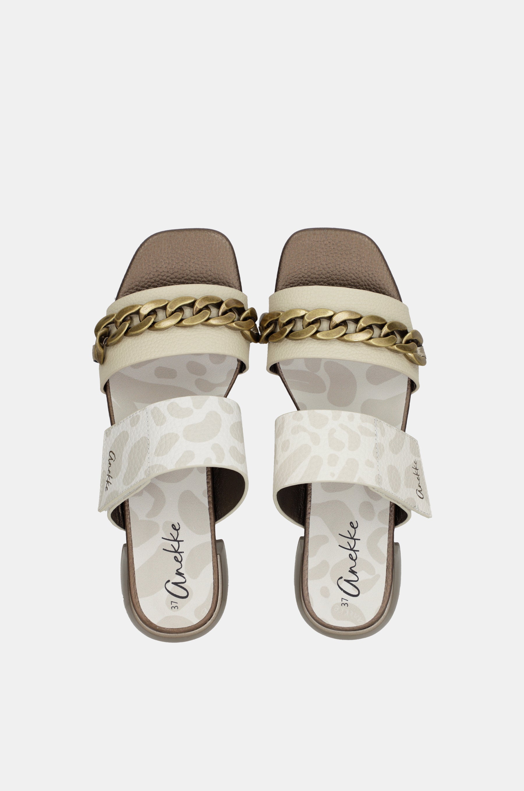 Gaia Sandalen mit Absatz und Kettengliedern