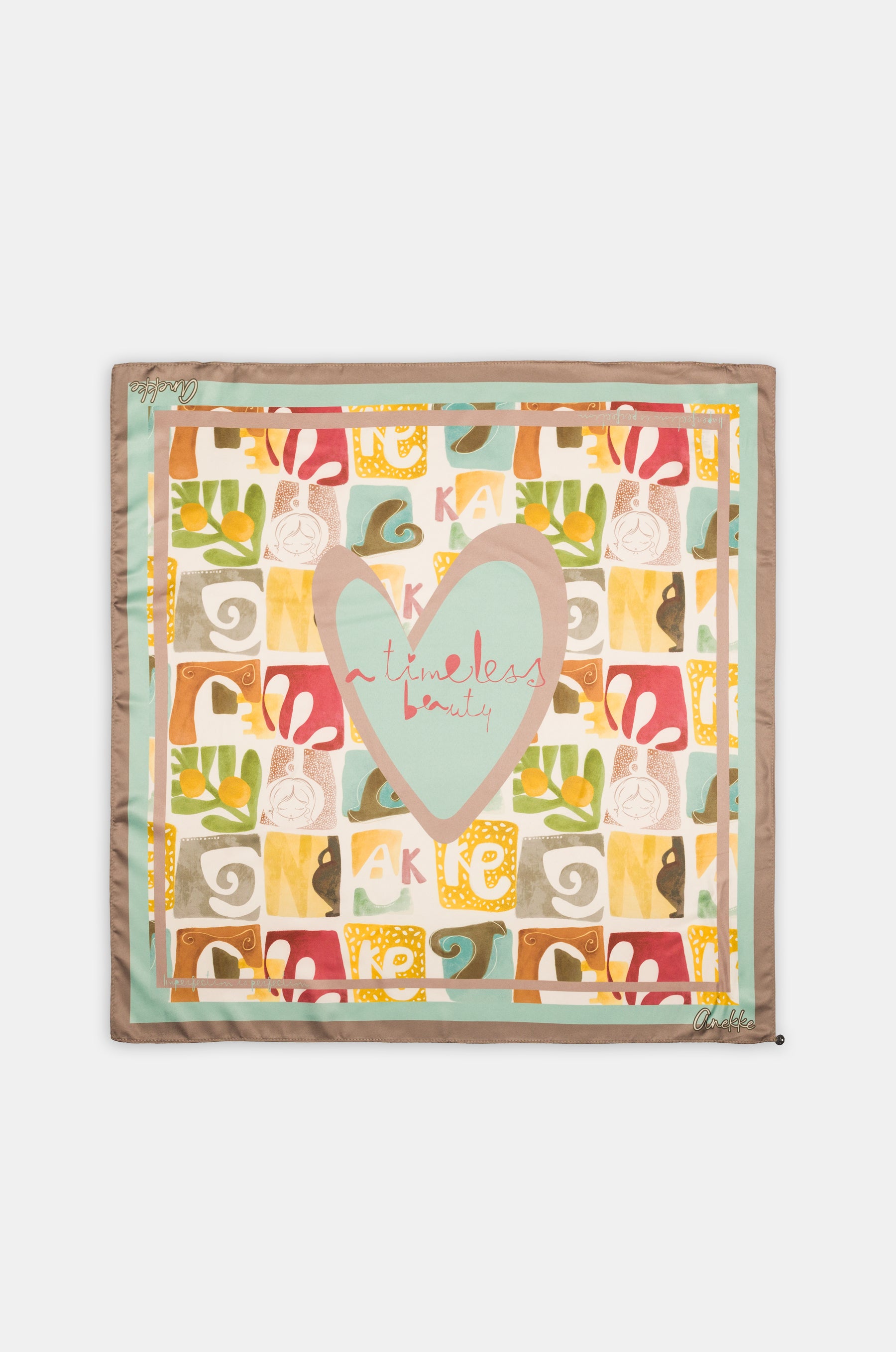 Halstuch Amphora-Print quadratisch