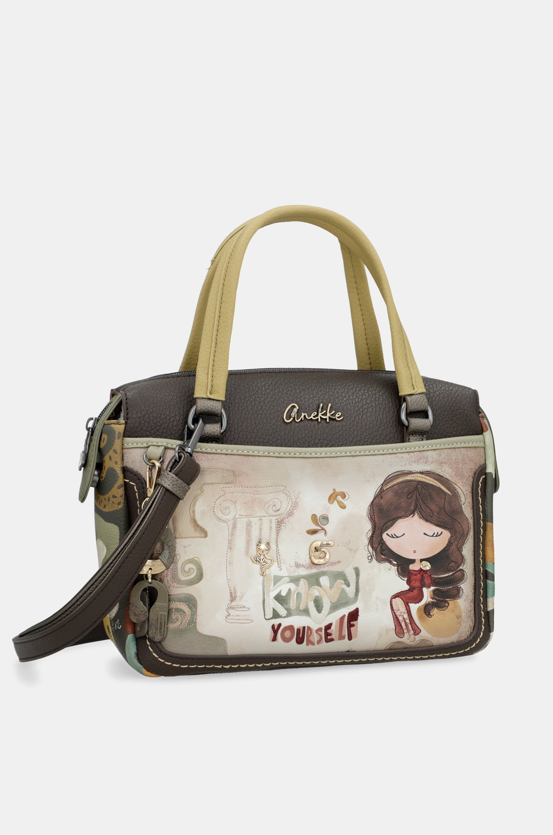 Tasche mit kurzem Griff und Umhängeriemen Muse