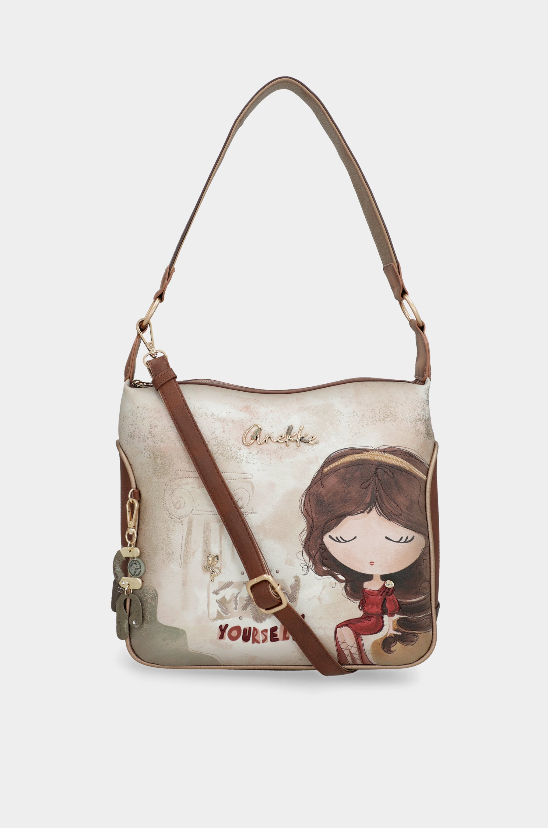 Schultertasche mit Umhängeriemen Muse