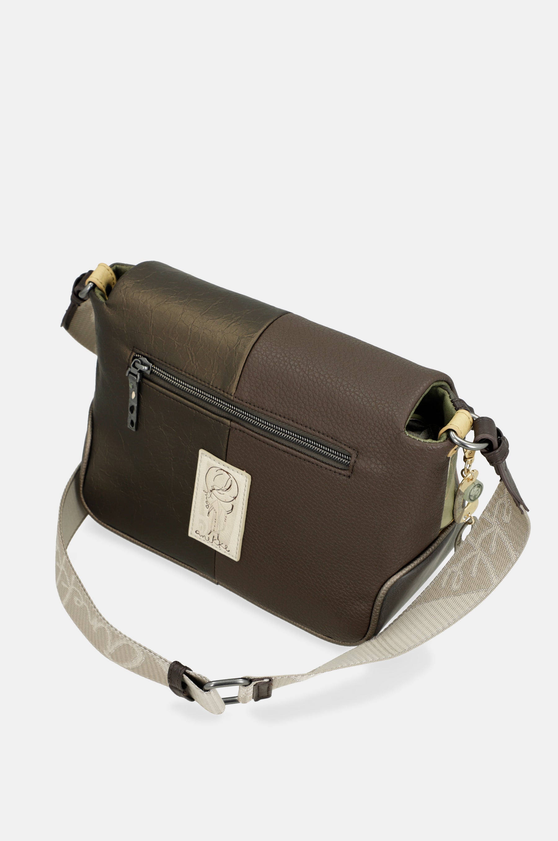 Umhängetasche mit Überschlag gemustert Amphora