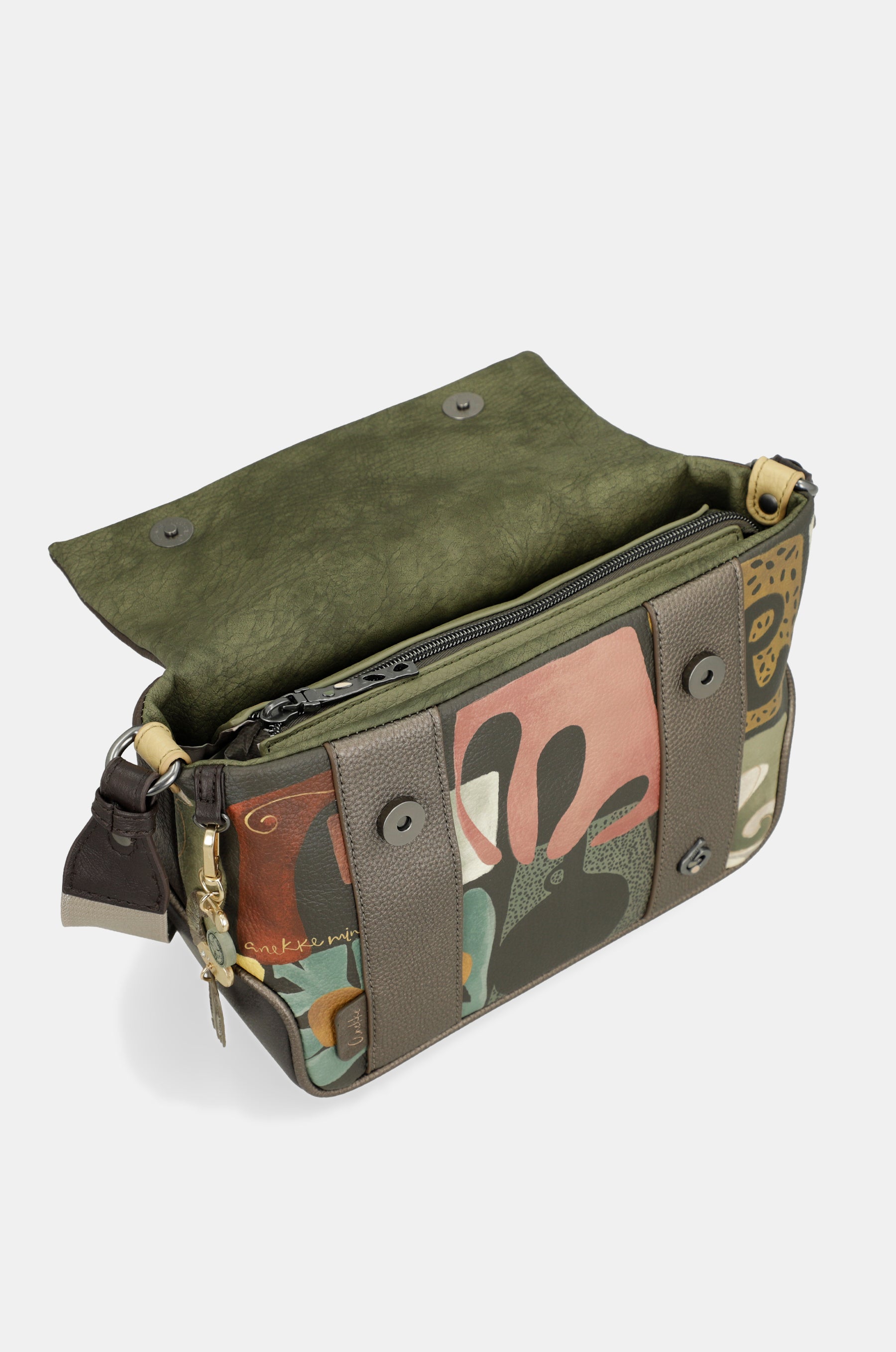 Umhängetasche mit Überschlag gemustert Amphora