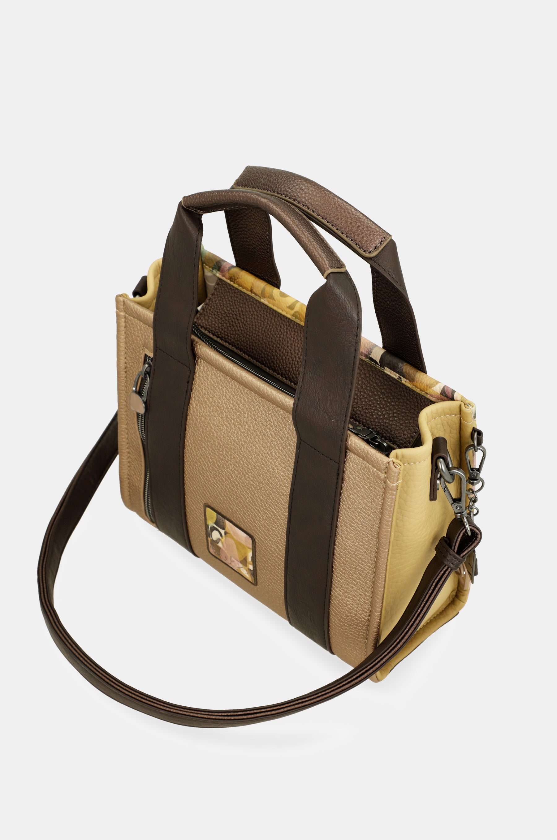 Tasche mit zwei Griffen und Umhängeriemen Bloom