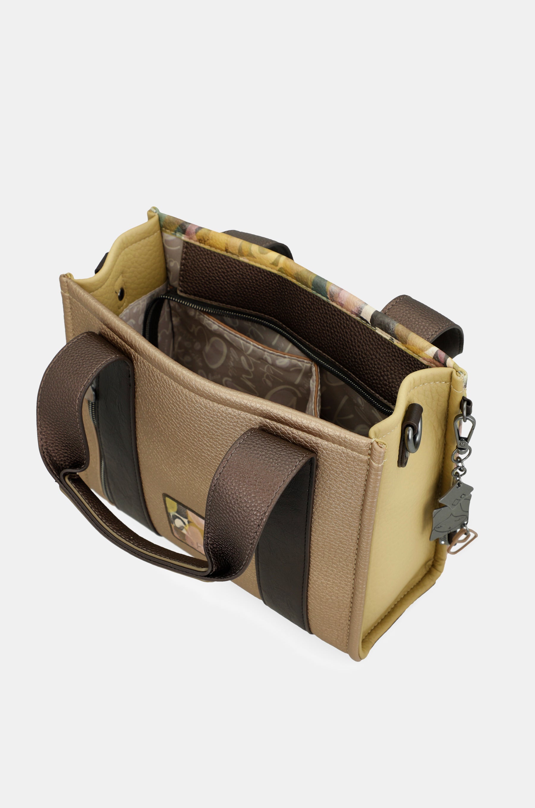 Tasche mit zwei Griffen und Umhängeriemen Bloom