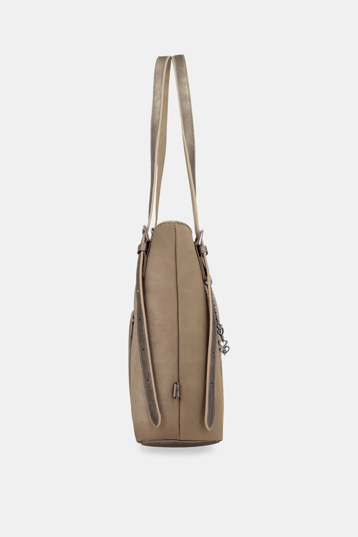 Schultertasche Taupe