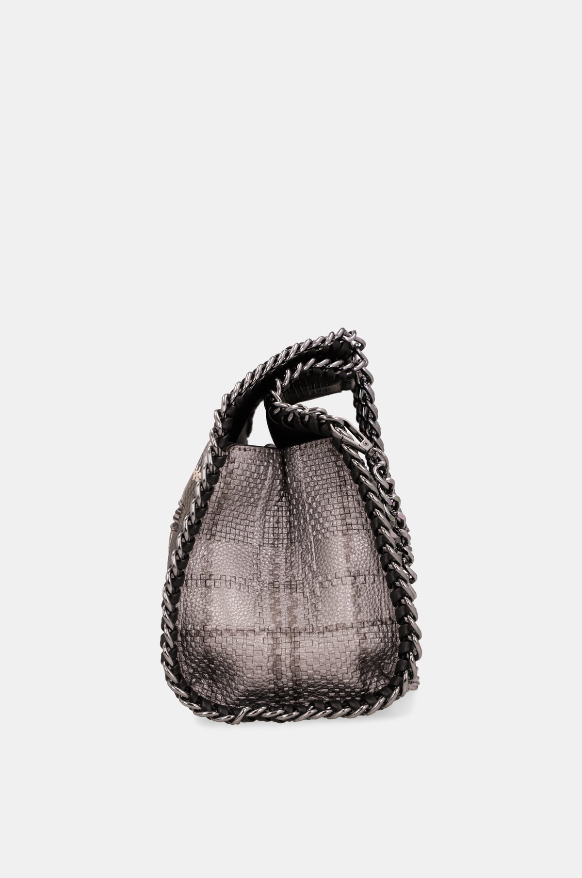 Schultertasche Iron mit metallischem Griff