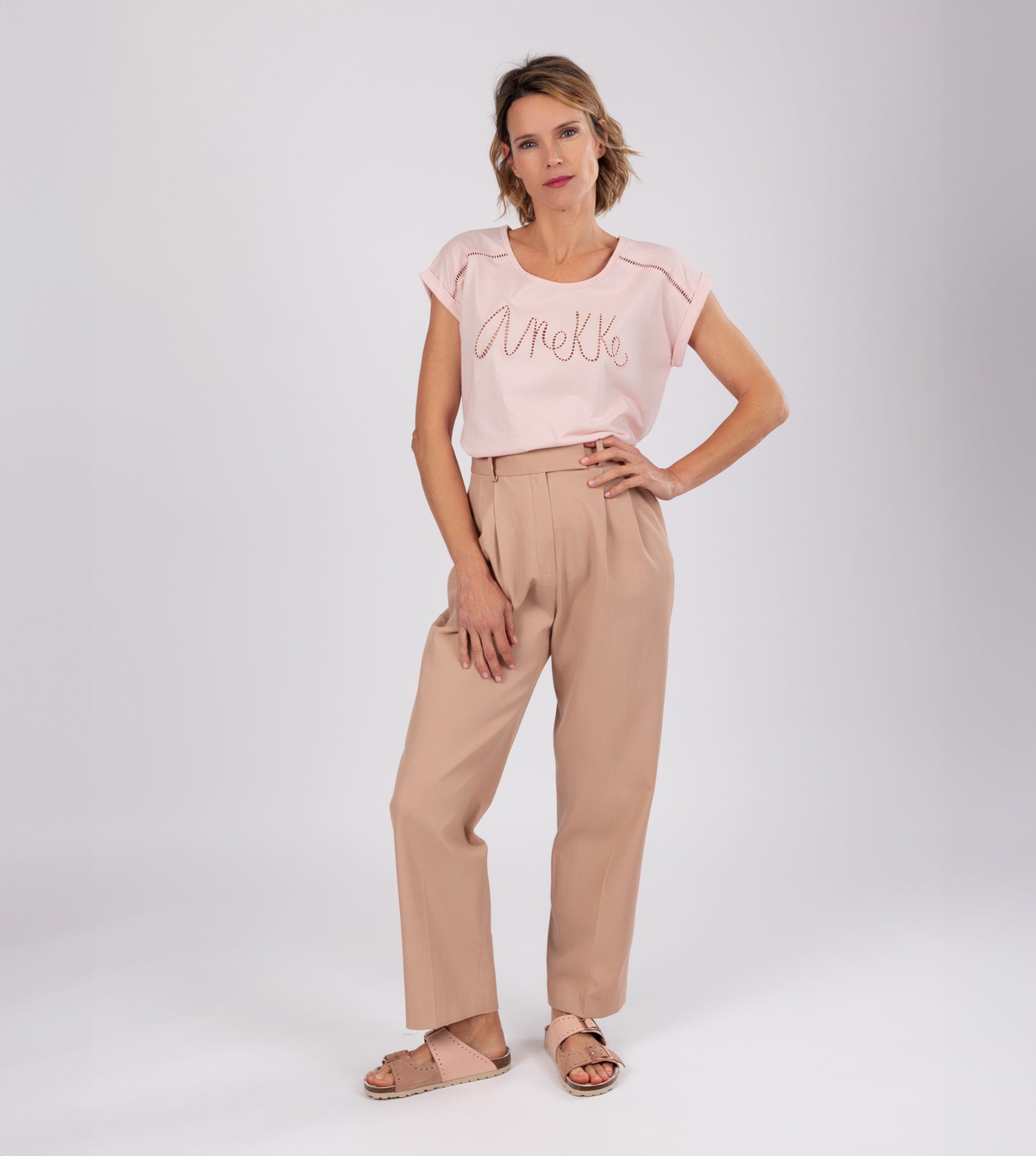 Rosa Anekke-T-Shirt