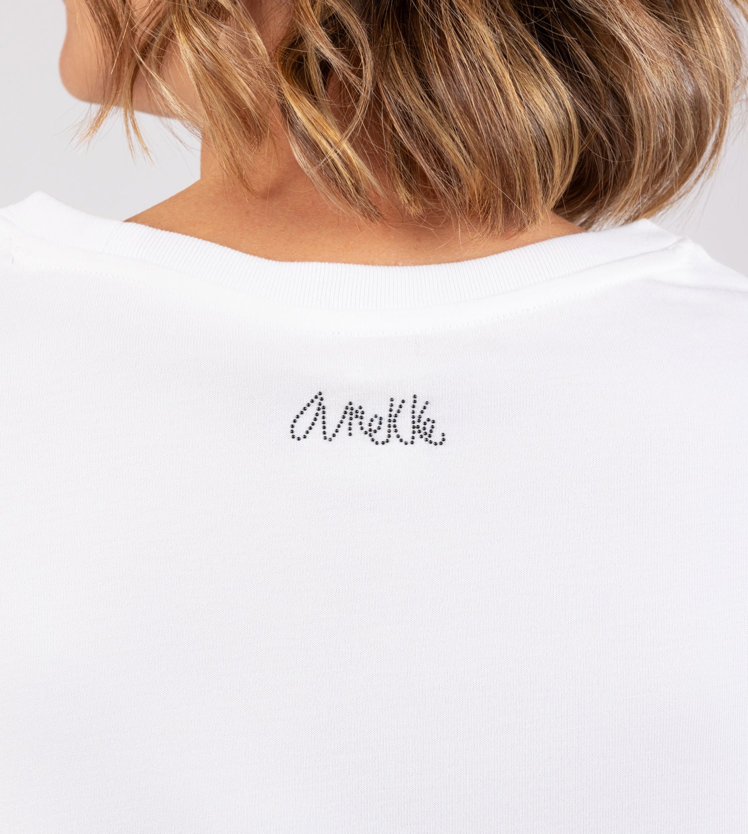 Anekke weißes Crop-Top