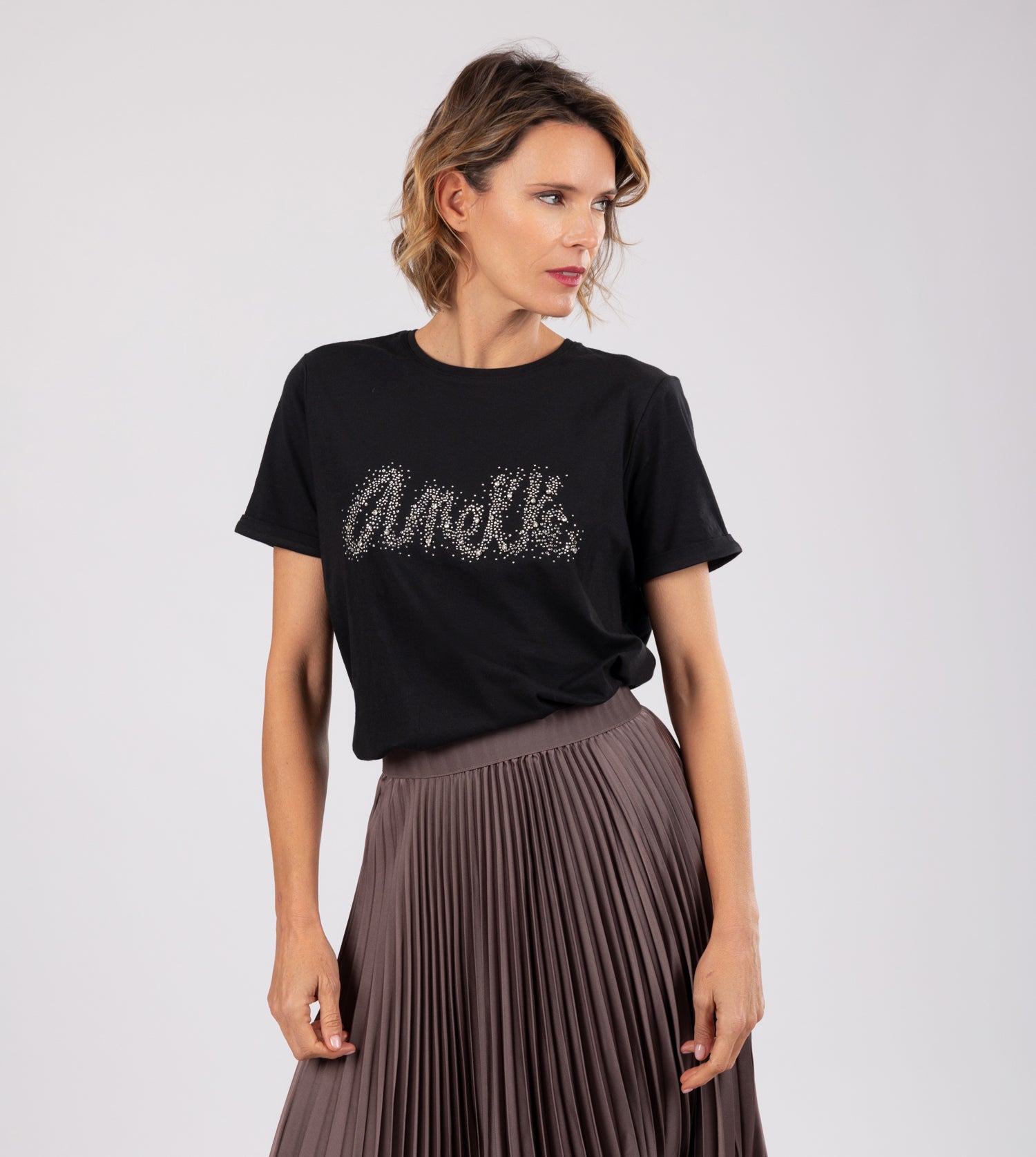 Anekke schwarzes T-Shirt
