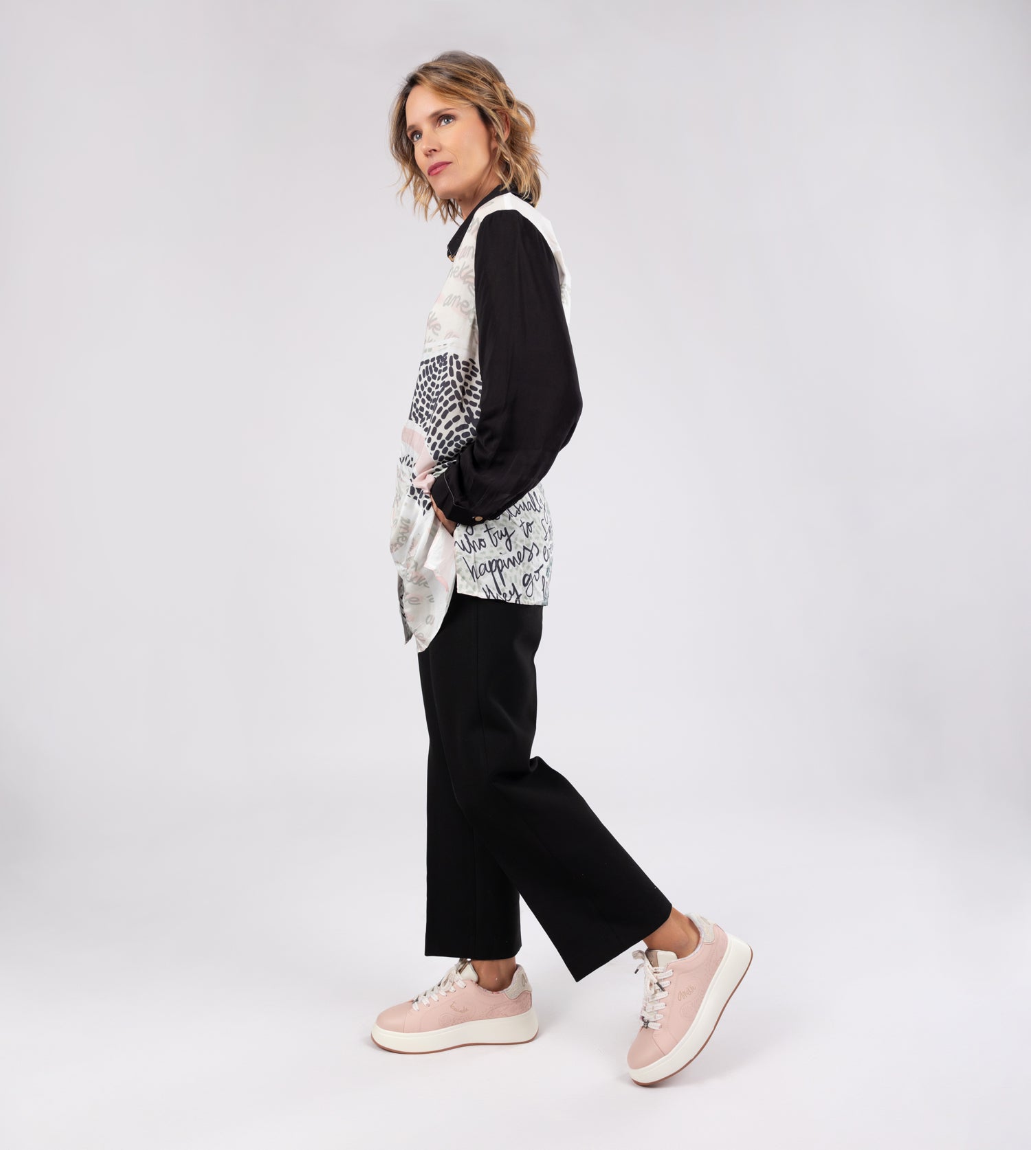 Rosa Peace & Love-Sneaker