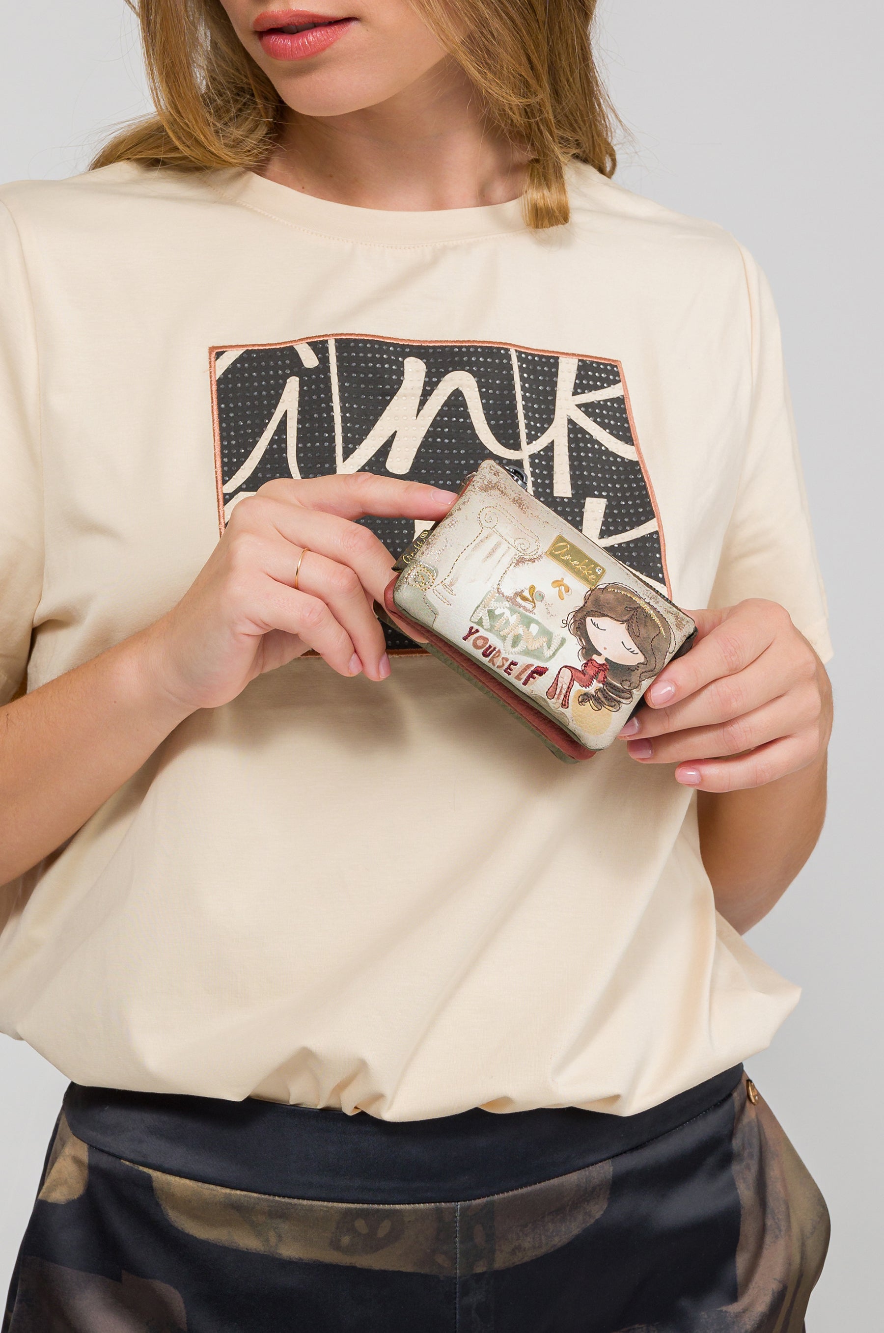 Portemonnaie Muse mit 3 Fächern