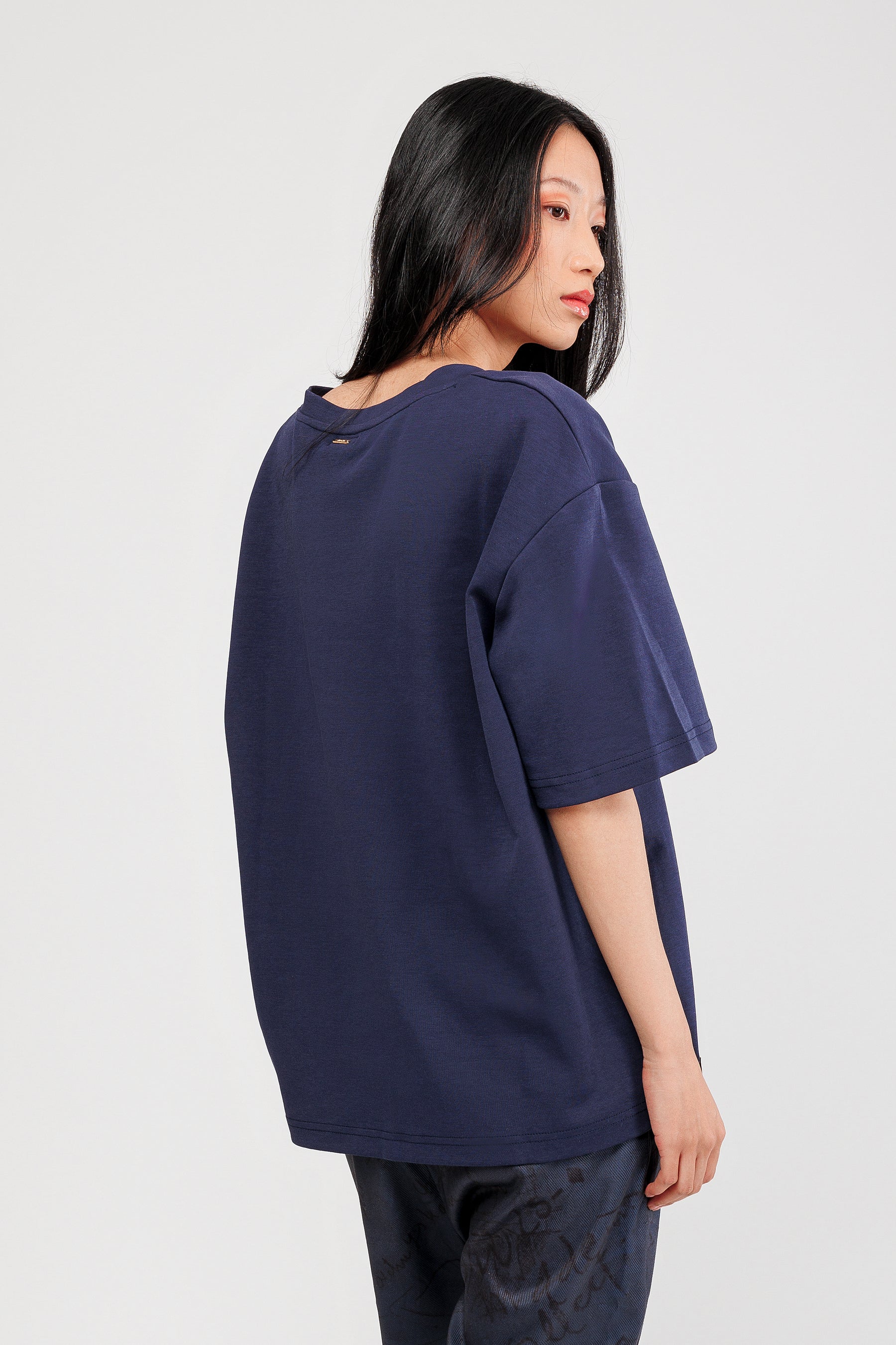 Kurzarm-T-Shirt schwarz mit Logo