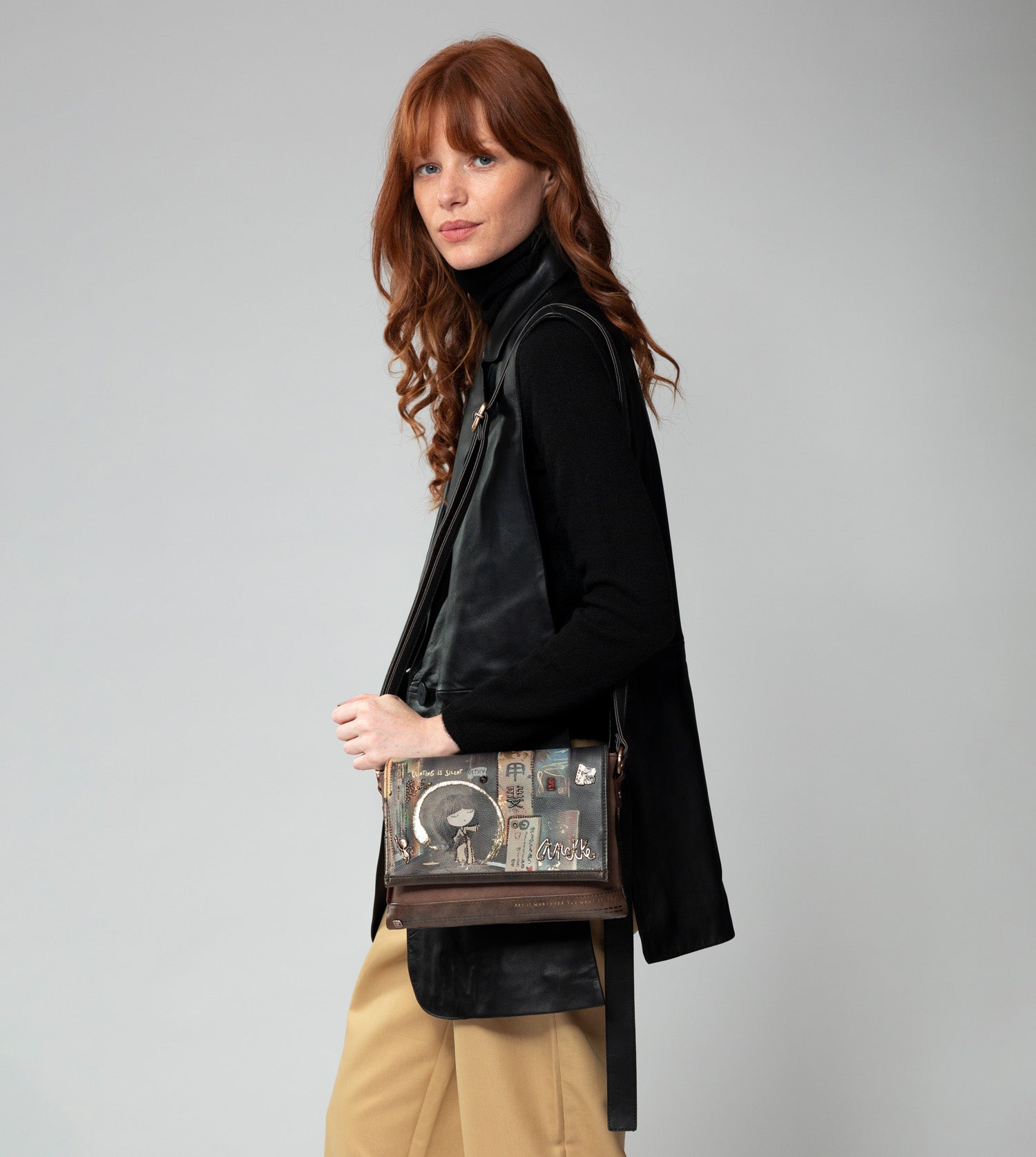 Shōen-Klapptasche mit 3 Fächern