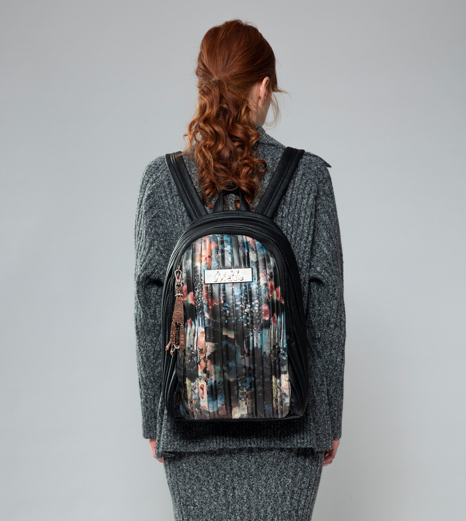 Großer Plissee-Rucksack „Shōen Palette