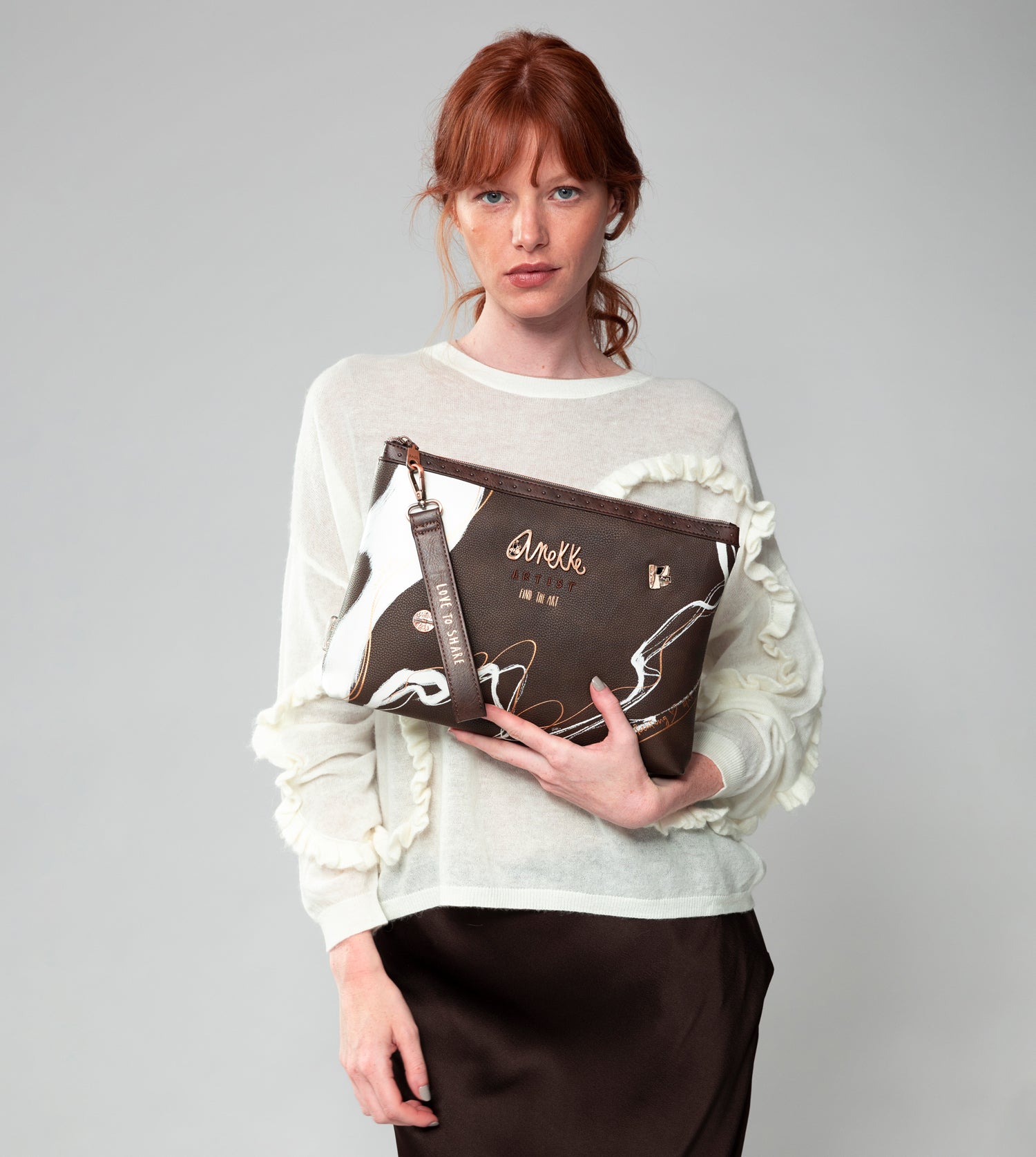 Braune Clutch von Nature Shodō