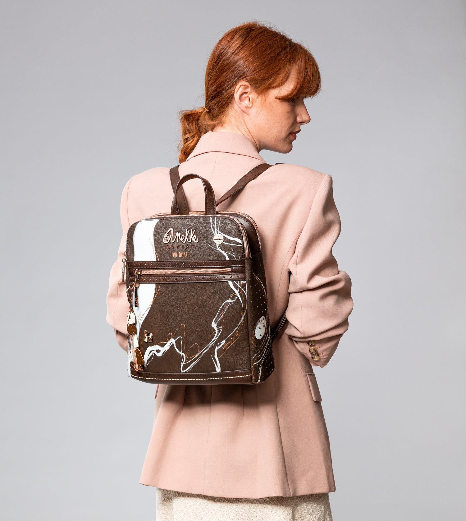 Nature Shodō 2-Fächer-Rucksack braun