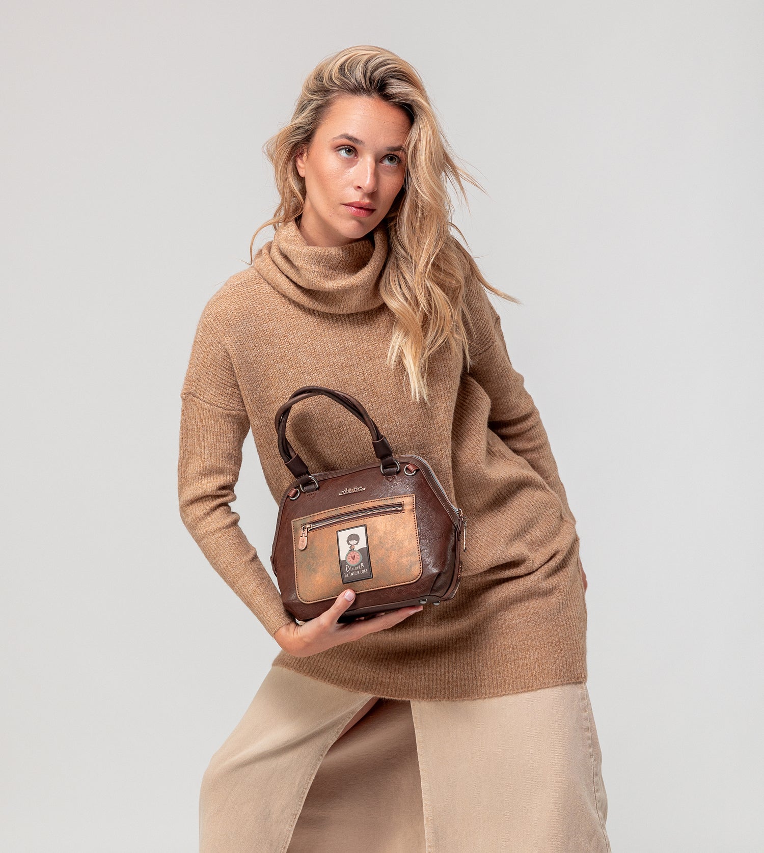 Mittelgroße Tasche Outer kurzem Außengriff
