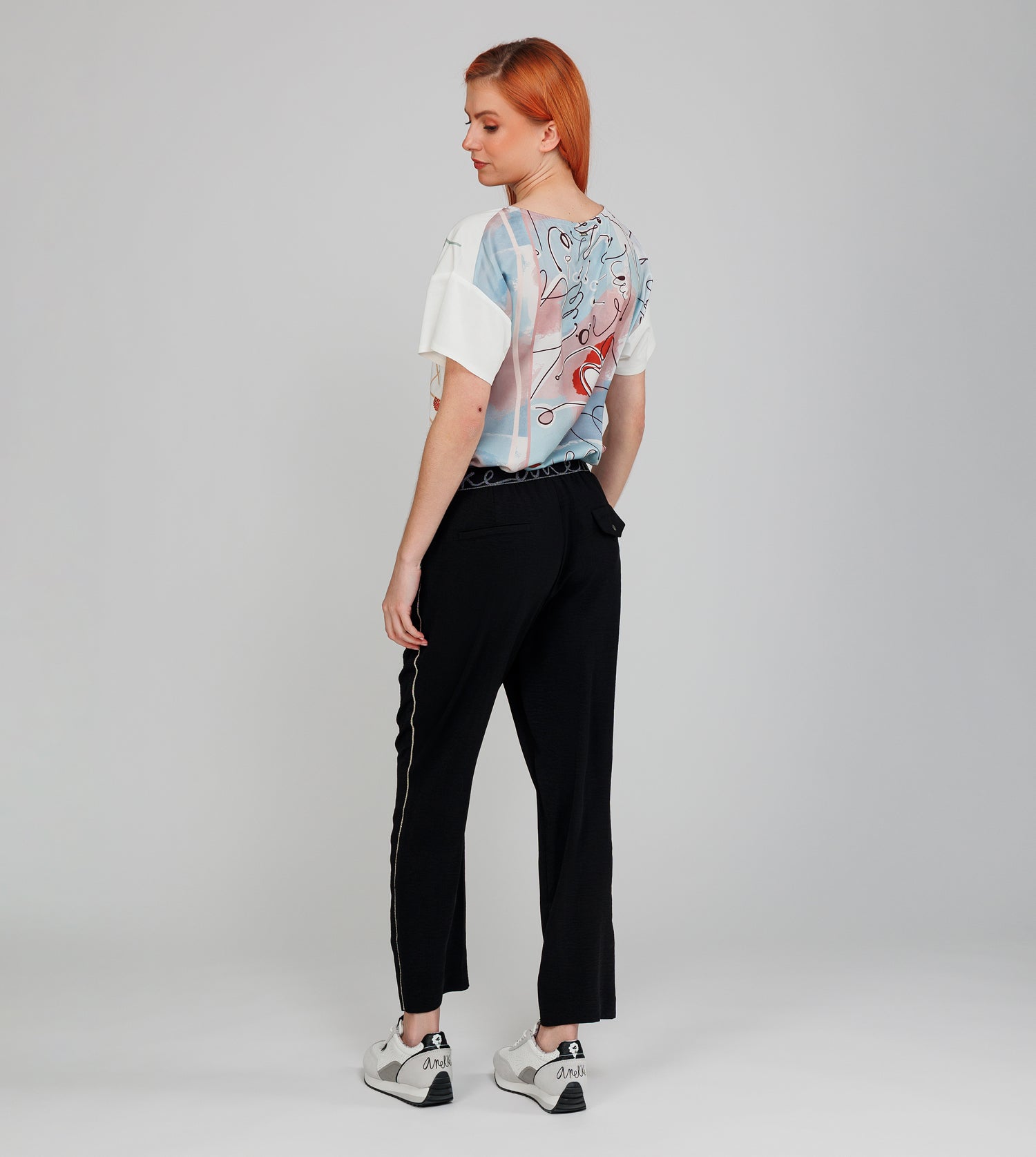 Bedrucktes Kurzarm-T-Shirt Alma