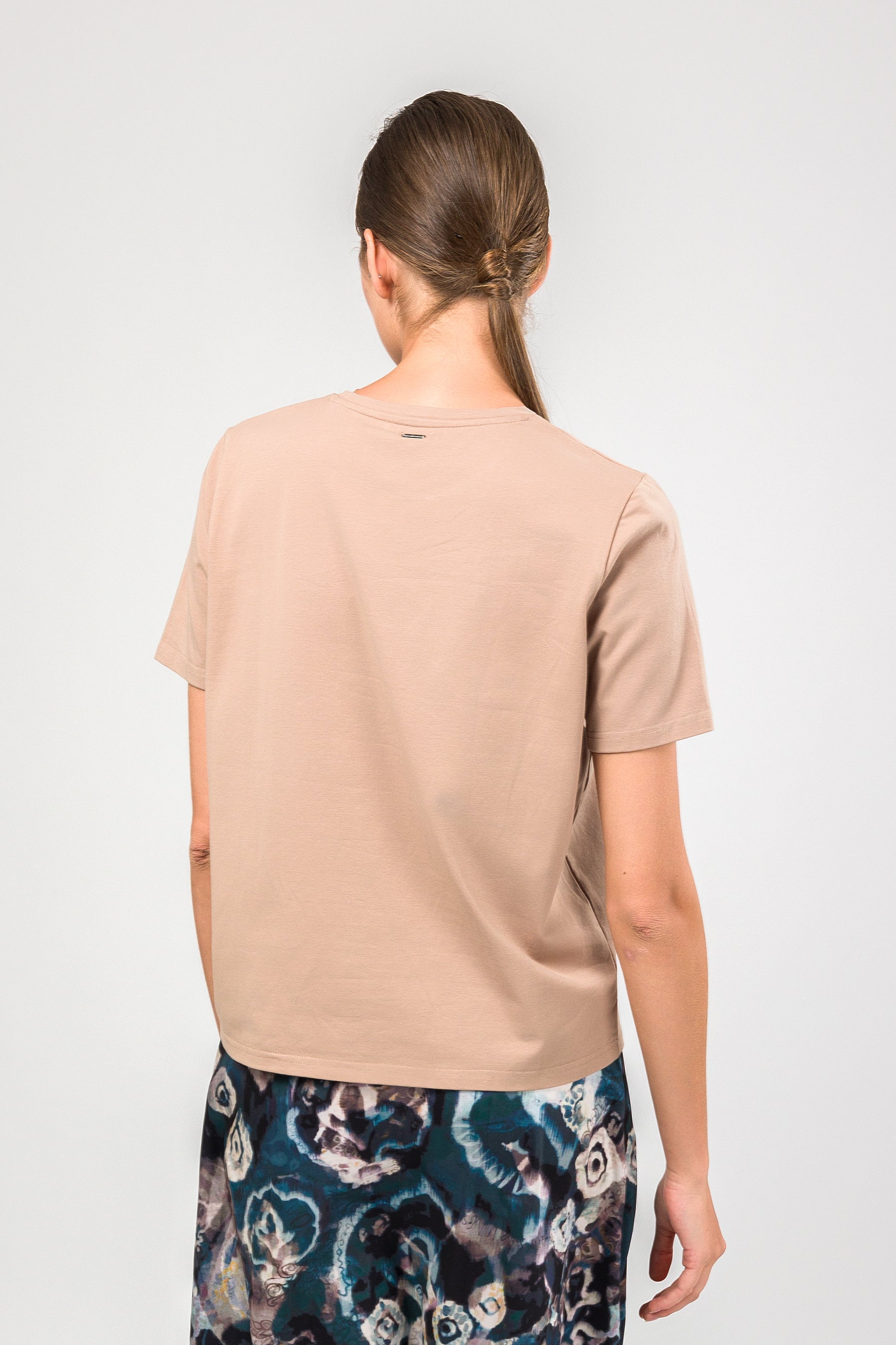 Kurzarm-T-Shirt taupe