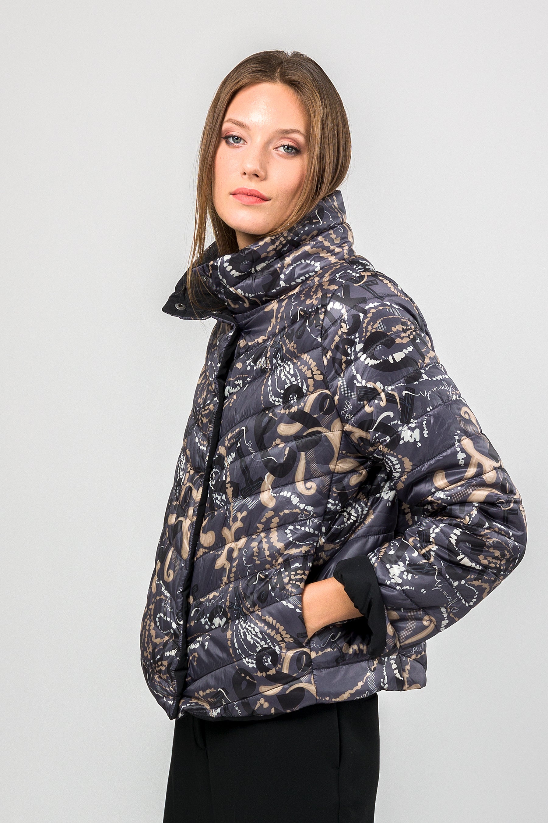 Jacke wendbar grün