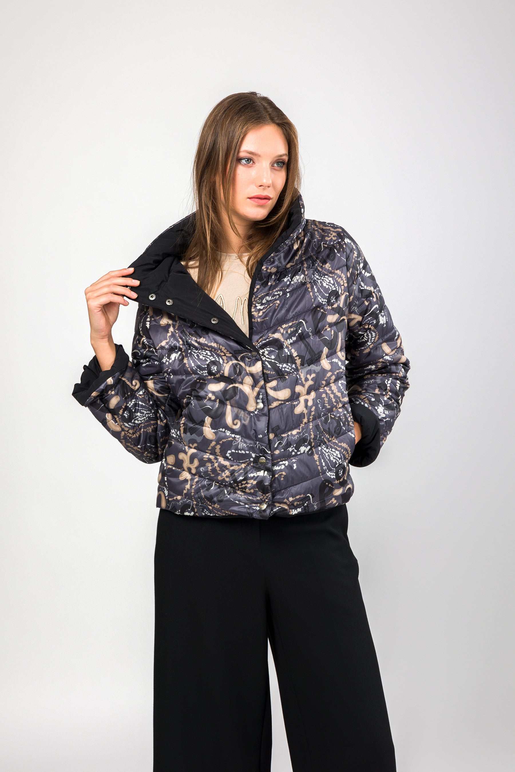 Jacke wendbar grün