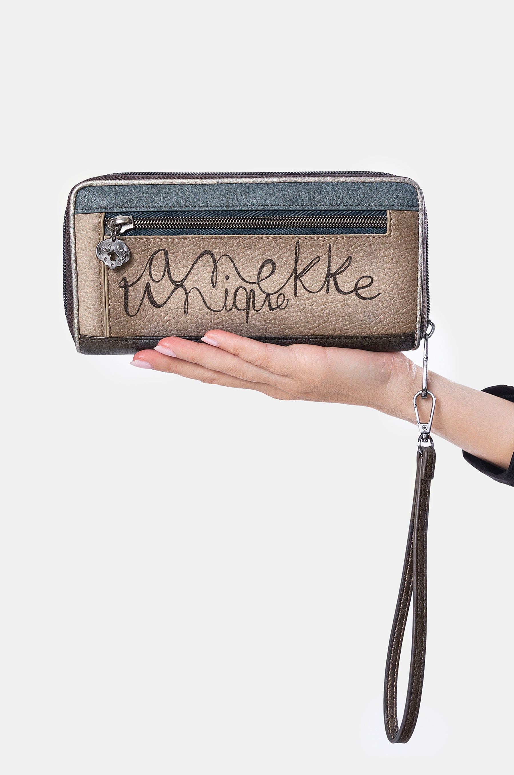 Brieftasche gemustert RFID Manifesto groß