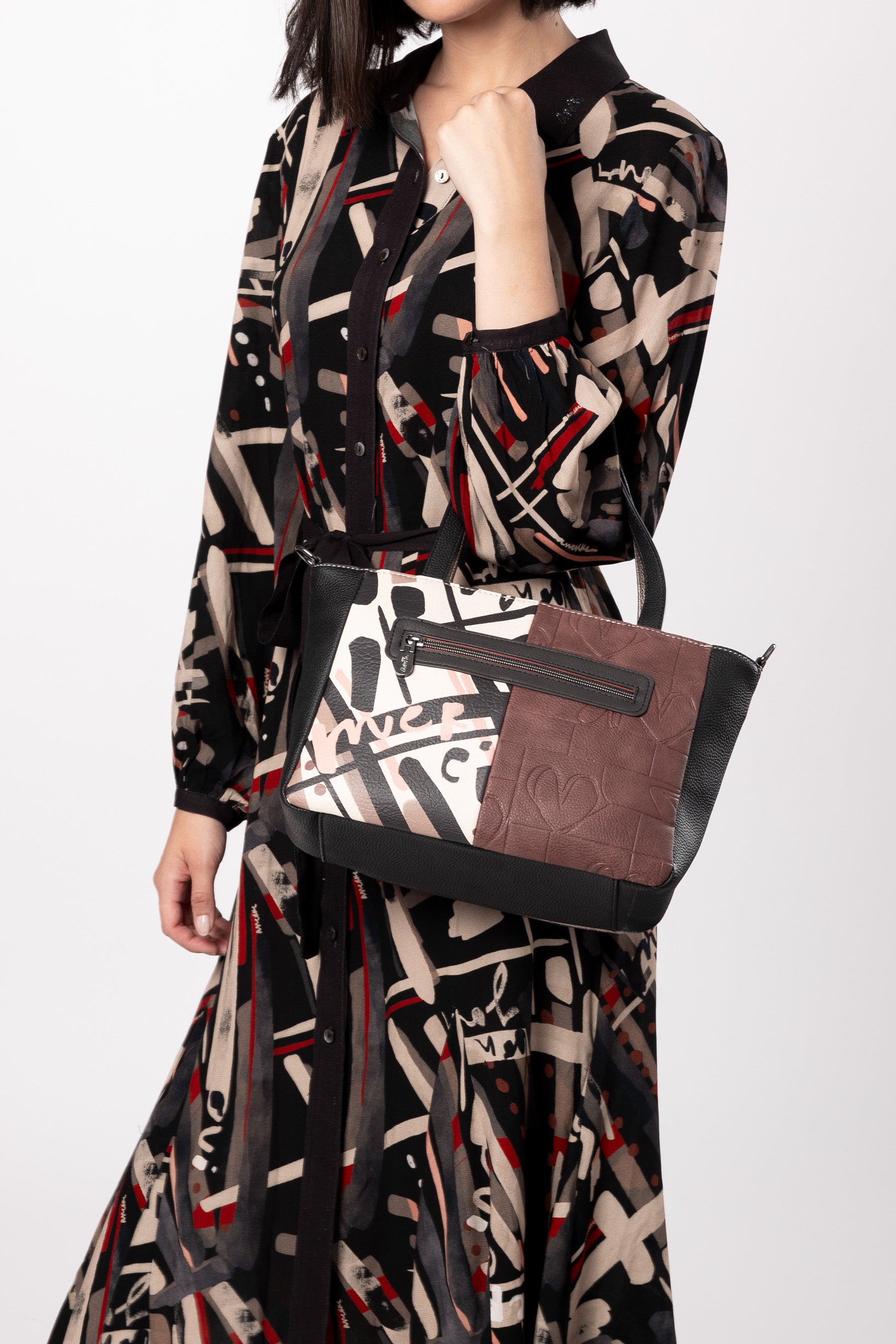 Schultertasche mit Umhängeriemen Mademoiselle