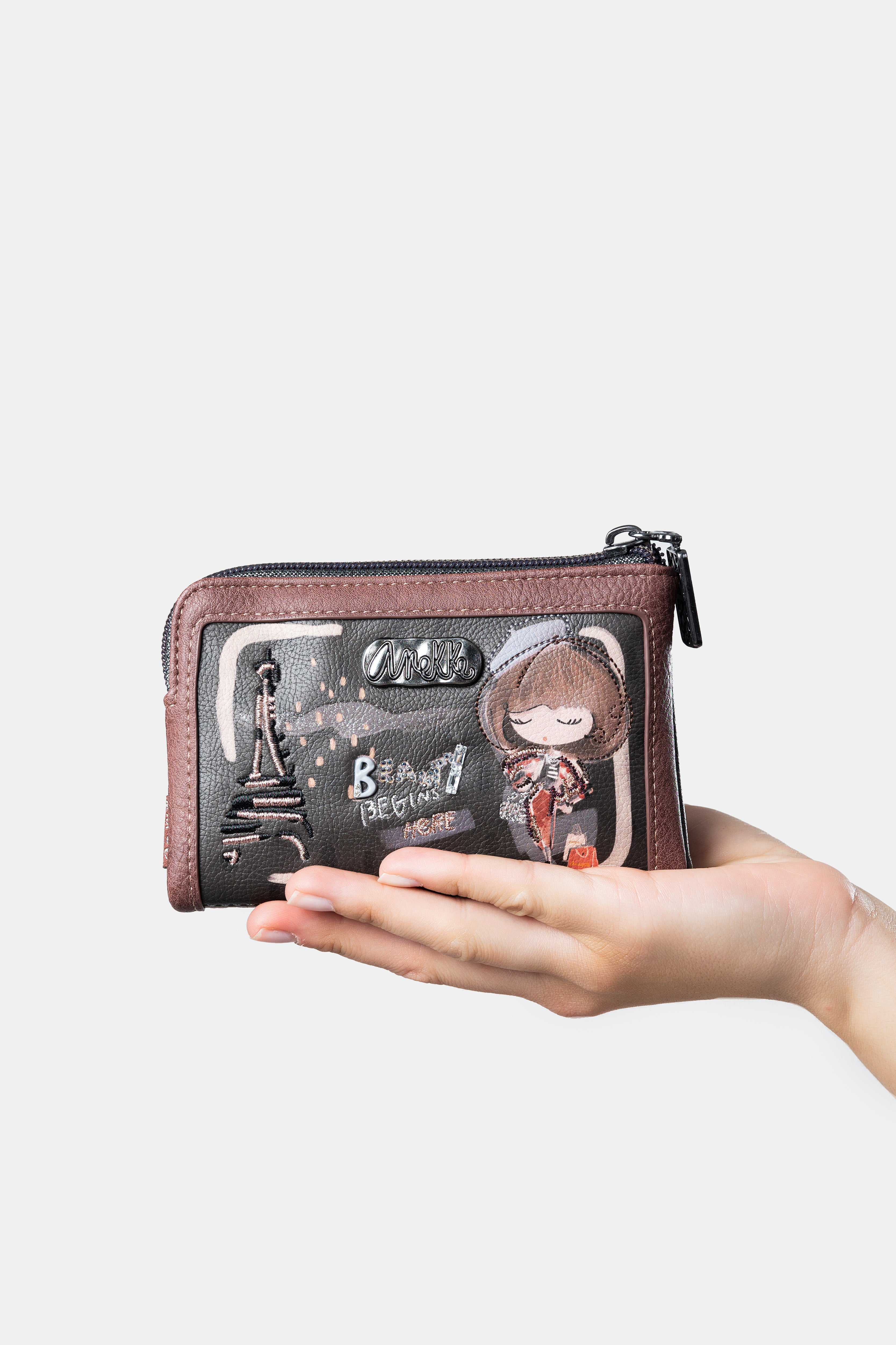Brieftasche flexibel RFID Mademoiselle mittelgroß