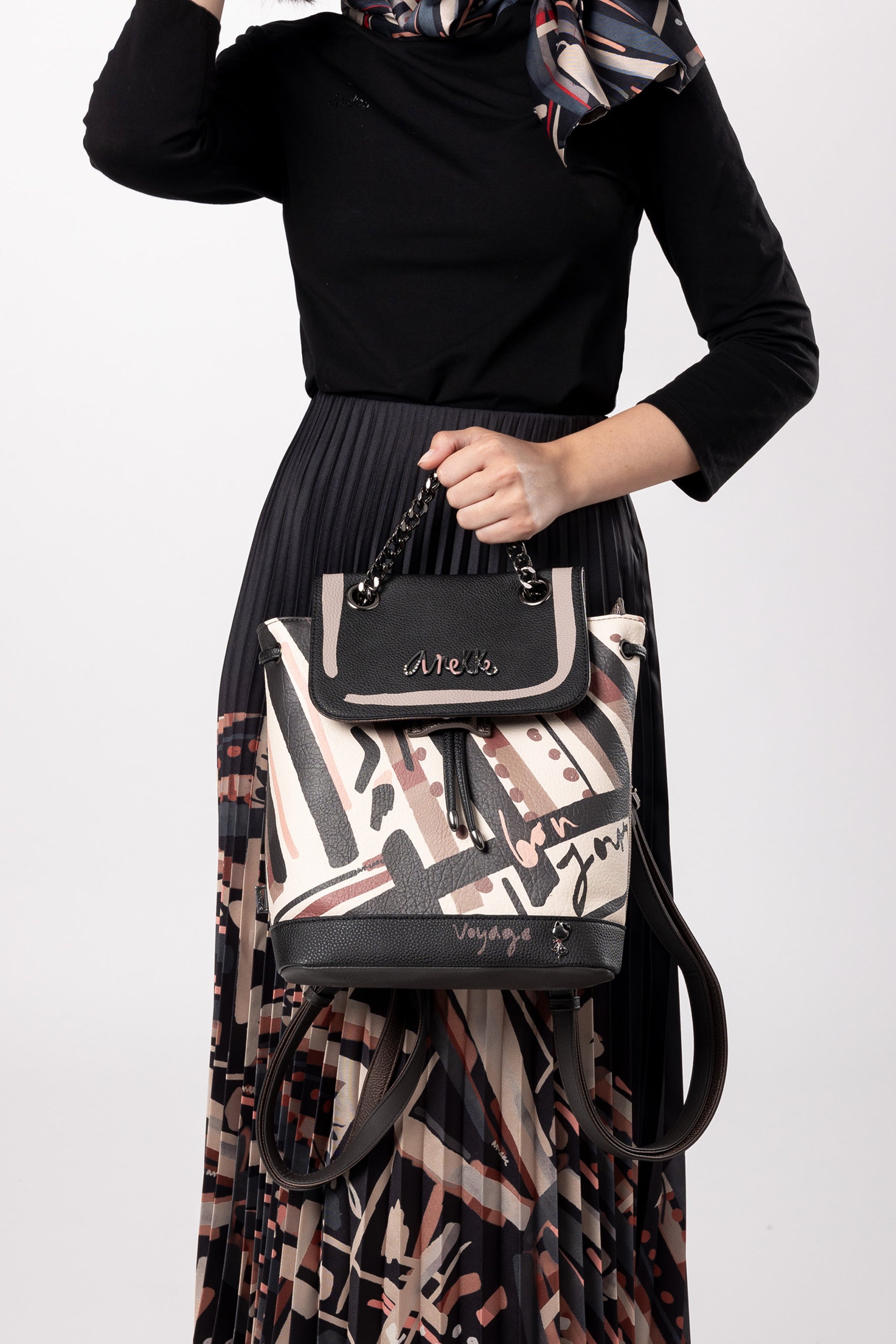 Rucksack mit Klappe Parisian