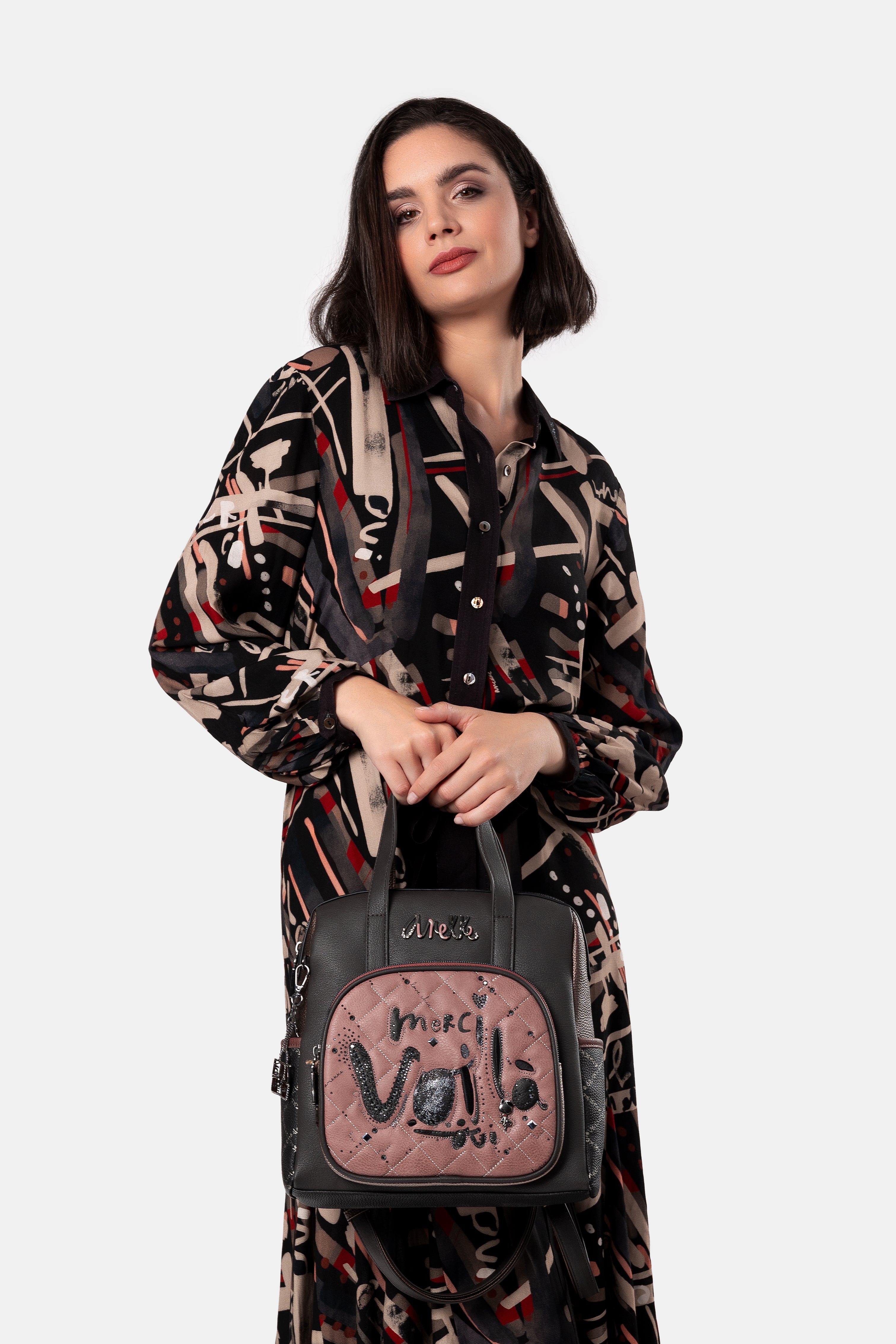 Rucksack mit kurzem Henkel Parisian mittelgroß