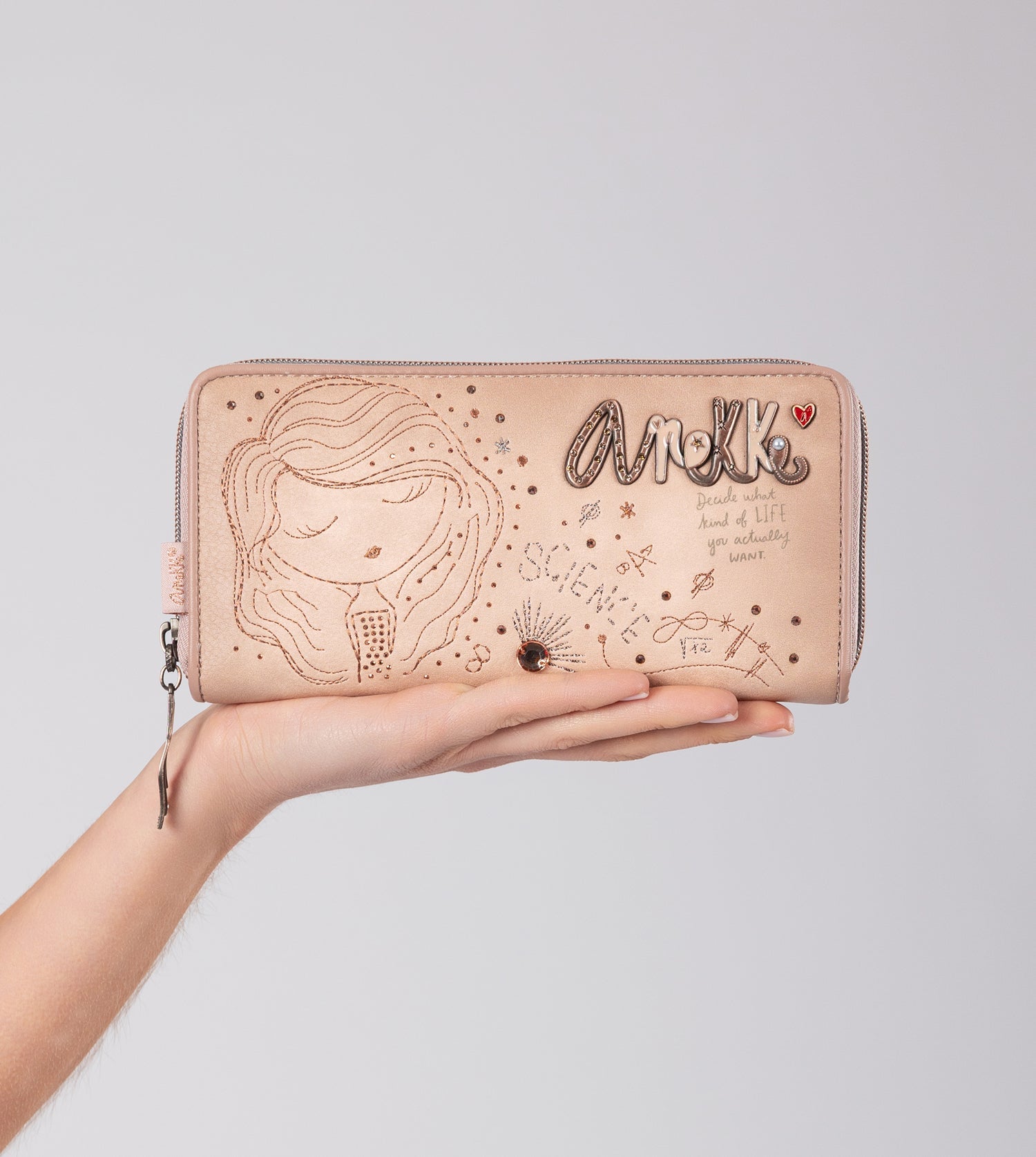 Extragroße RFID-Geldbörse „Studio Nude“