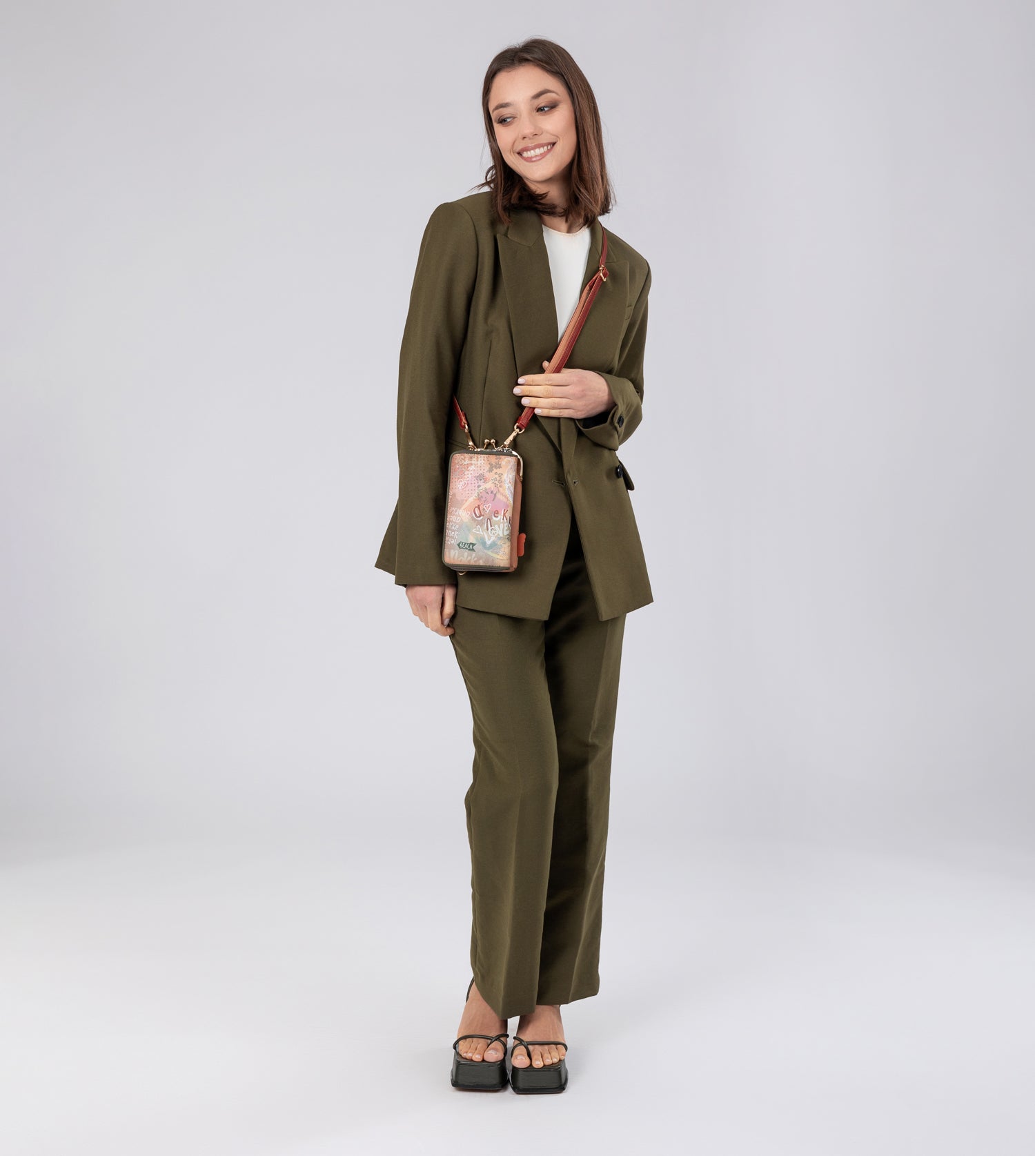 Peace & Love – 3-in-1-RFID-Geldbörse in Kamel