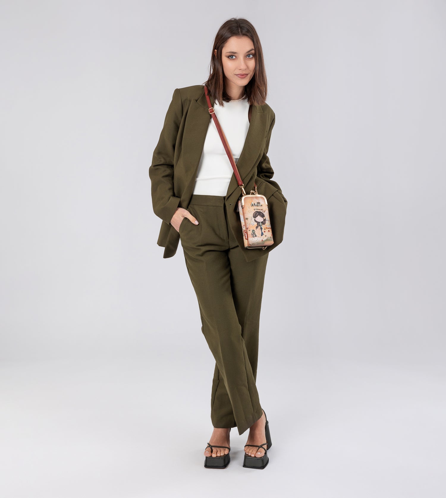 Peace & Love – 3-in-1-RFID-Geldbörse in Kamel