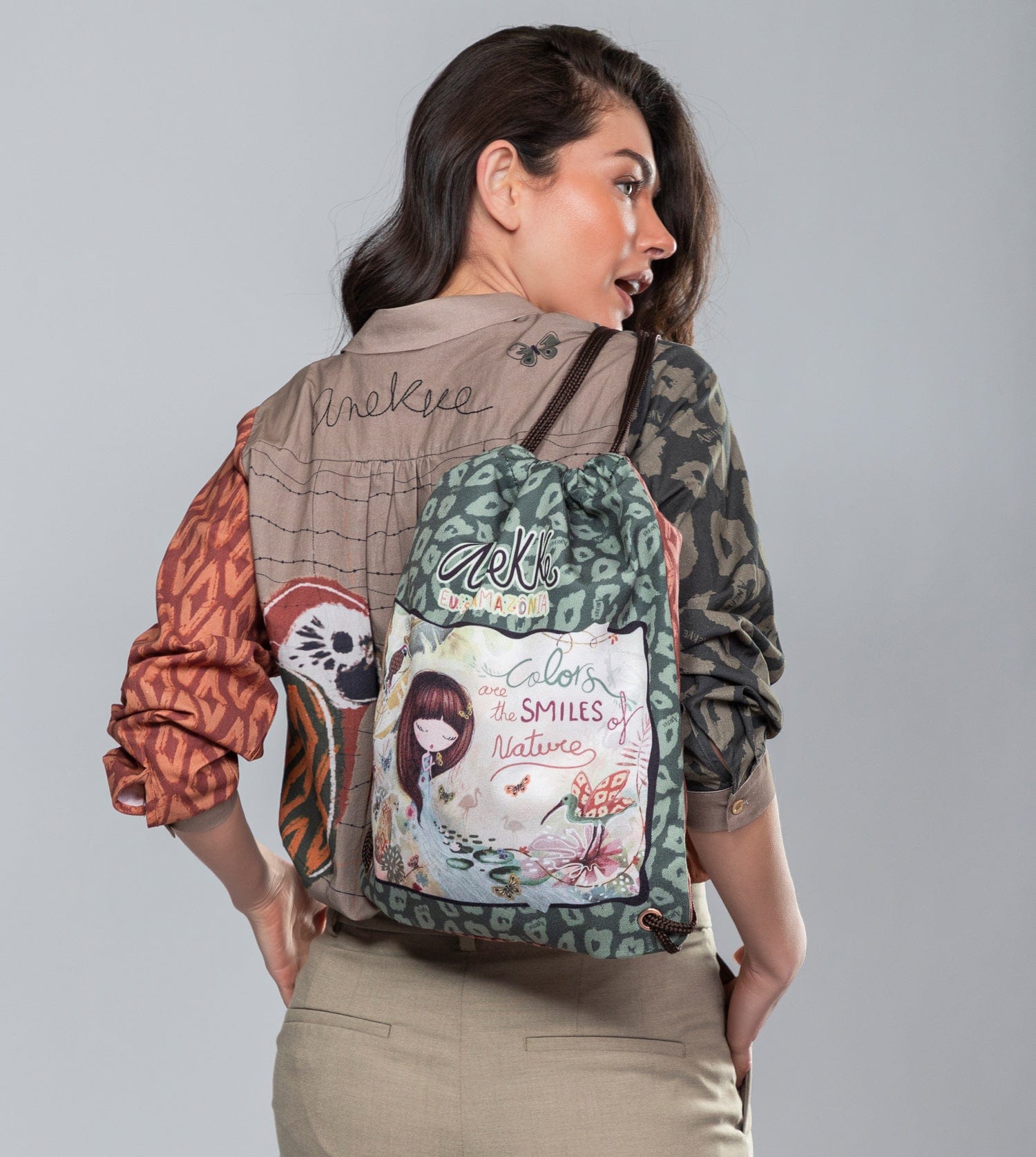 Rucksack aus Amazonia Stoff