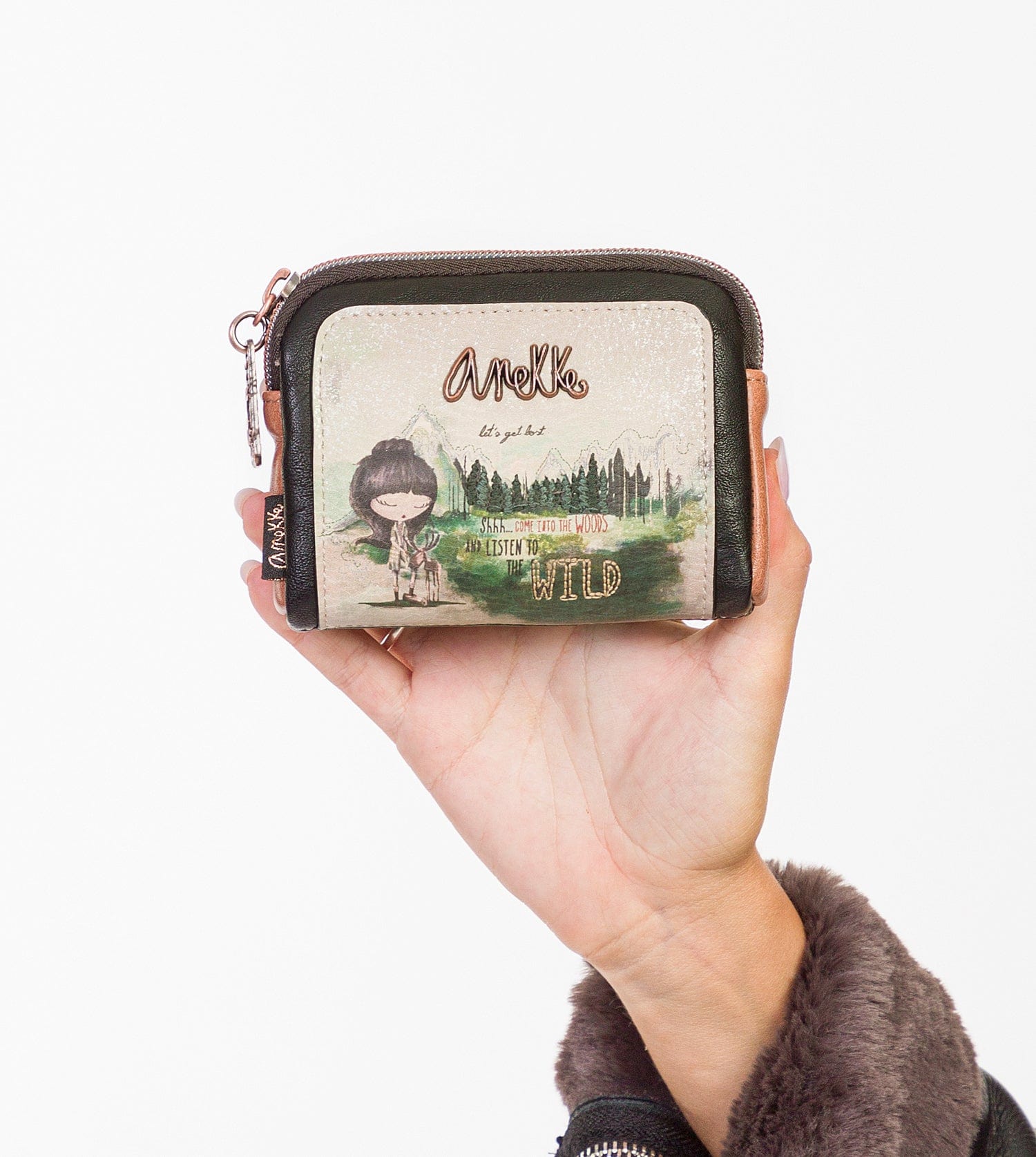 Münzgeldbörse mit „The Forest“-Print