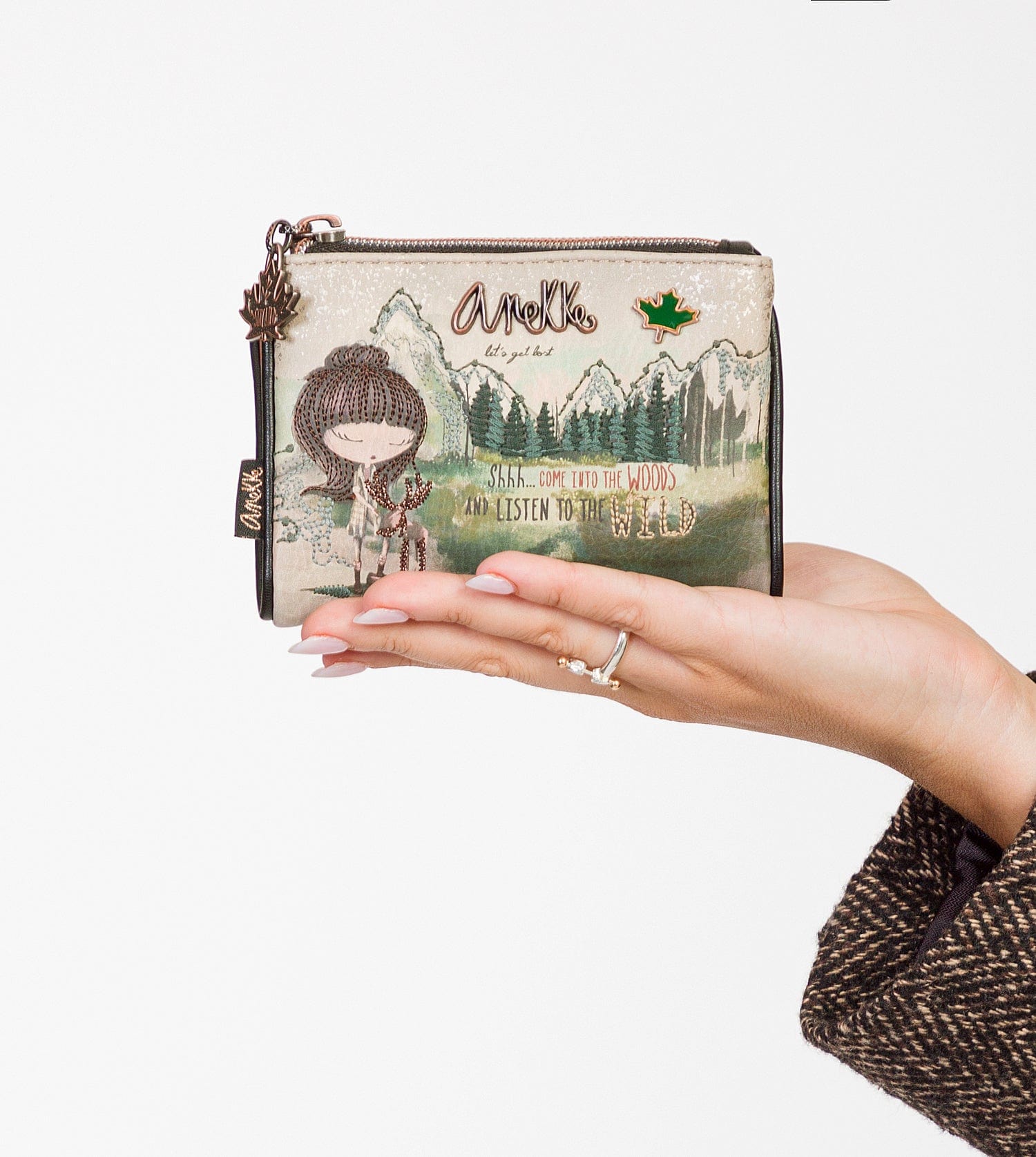 Kleine Brieftasche The Forest aus flexiblem Material