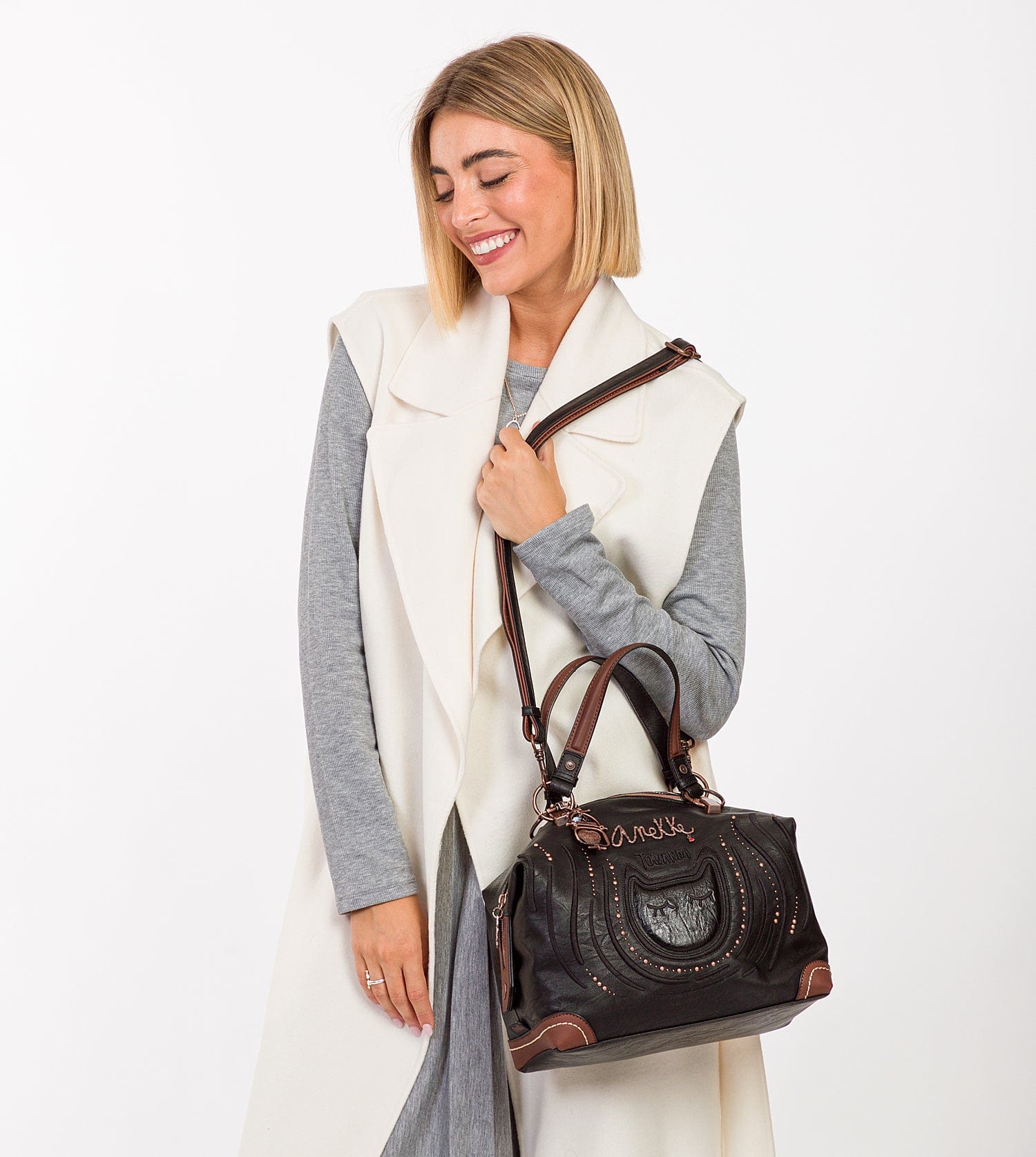 Wild schwarze Bowlingtasche
