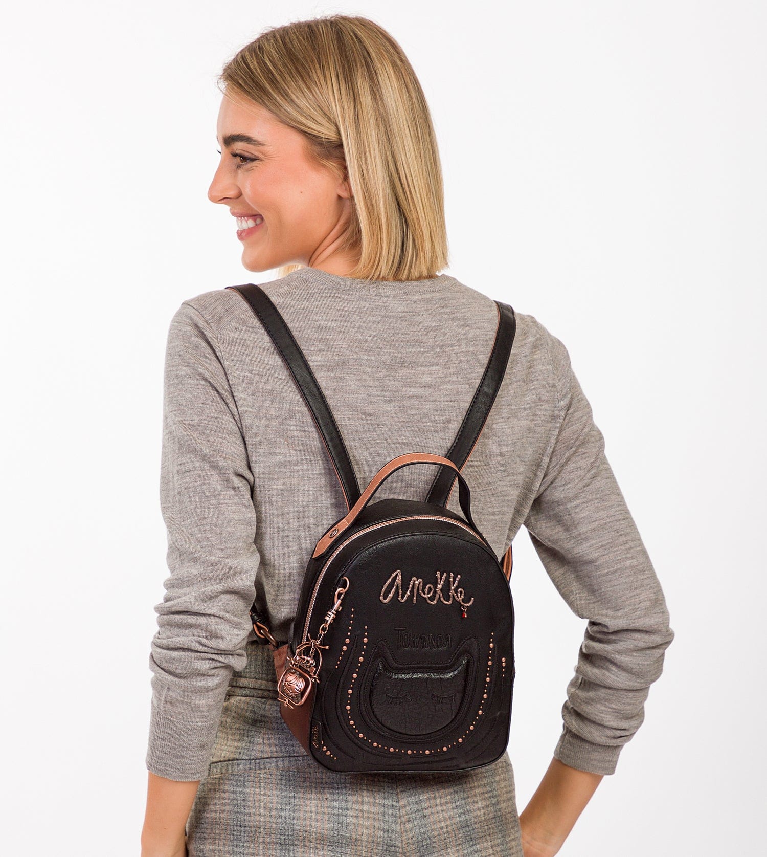 Wild kleiner schwarzer Rucksack