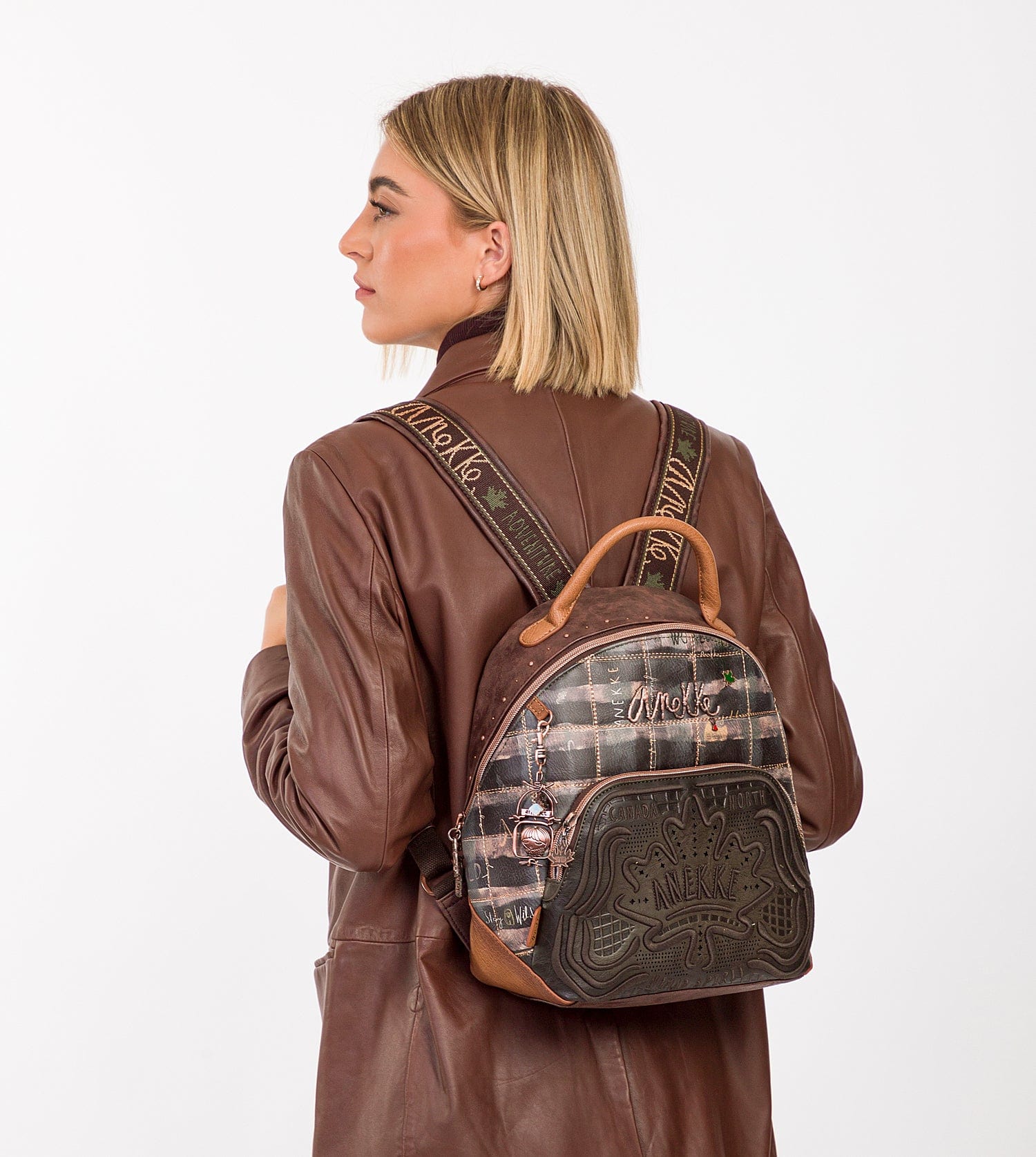 Wild karierter Rucksack