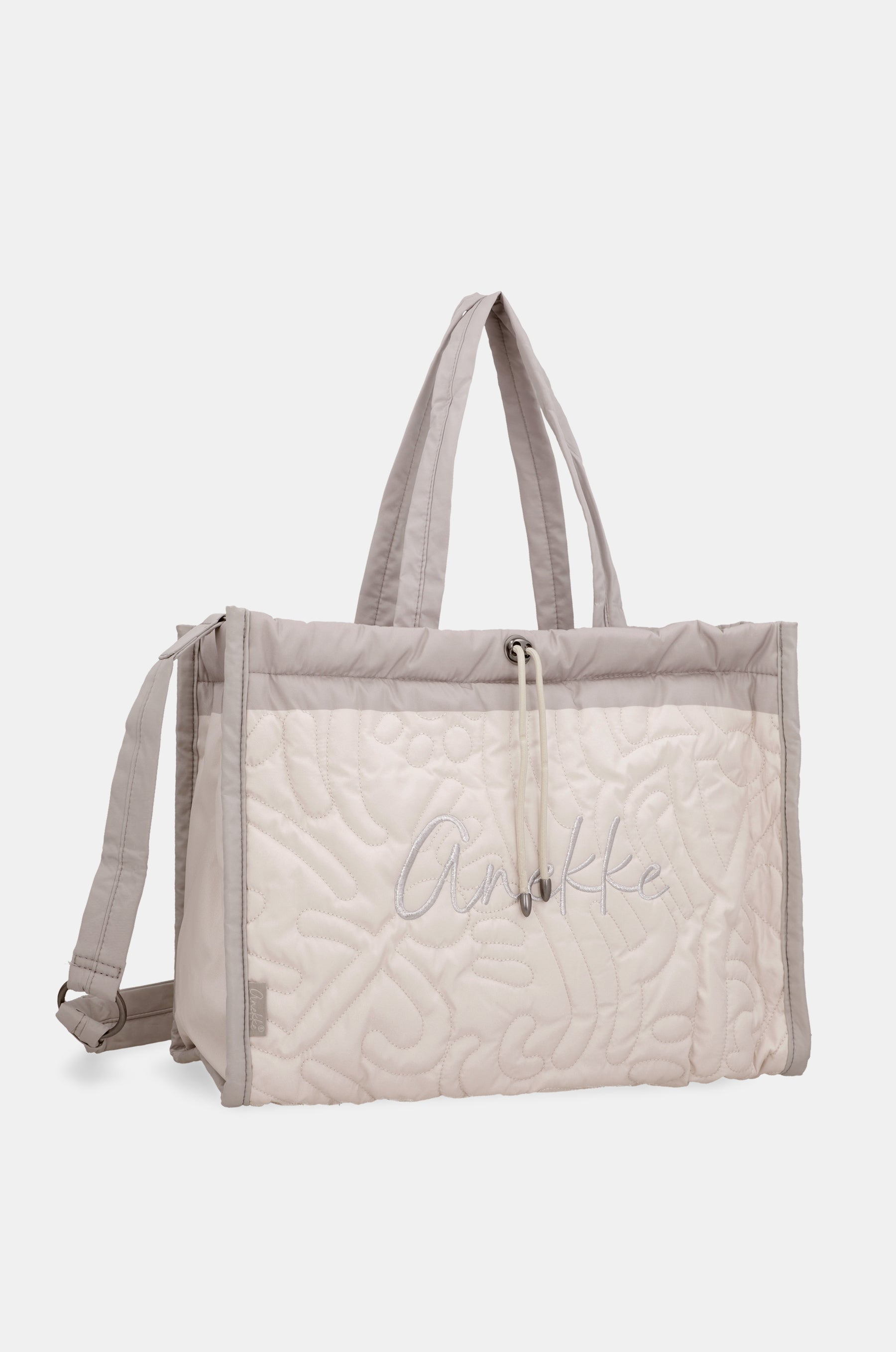 Weiße gepolsterte Strandtasche