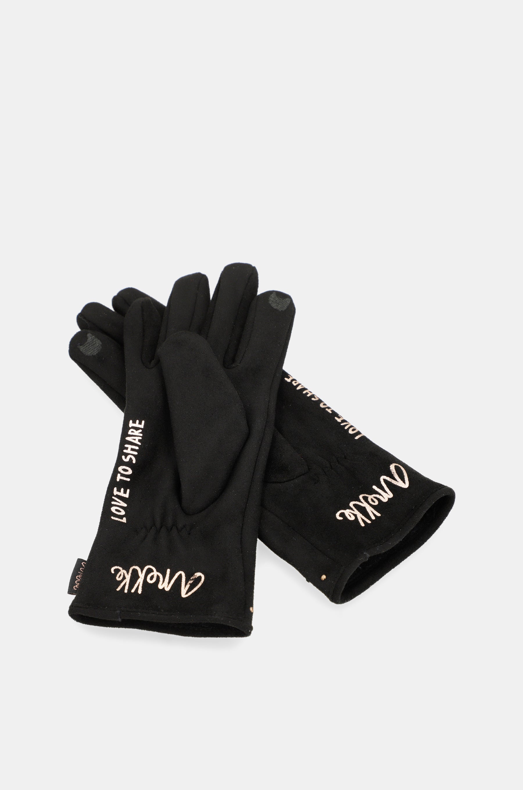 Schwarz gefütterte Innenhandschuhe