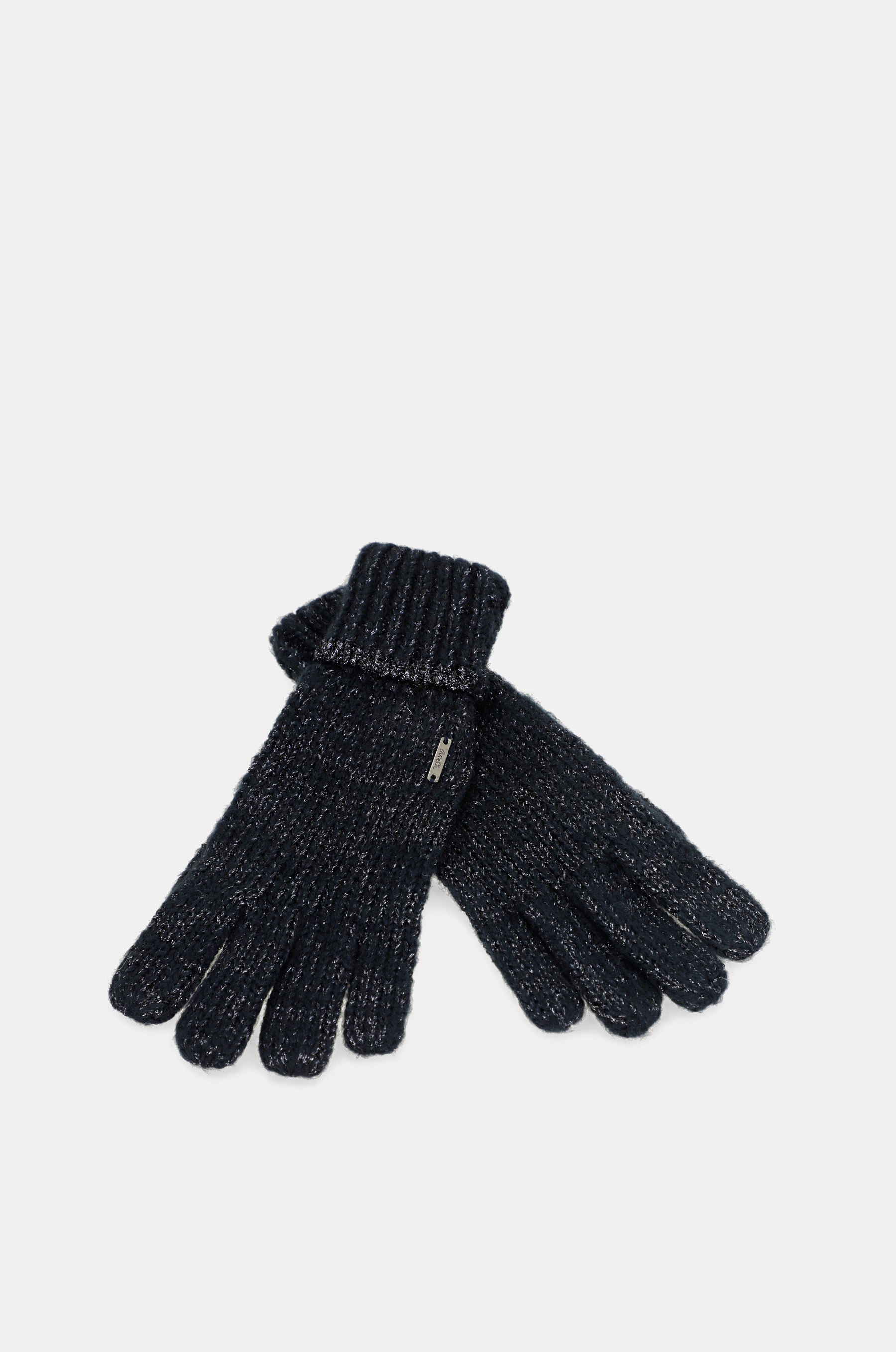 Marineblaue Logomania-Handschuhe