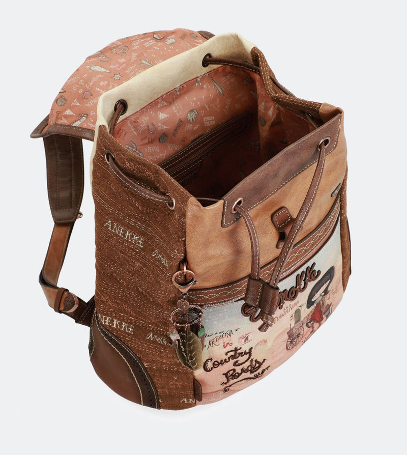 Rucksack mit Country-Print