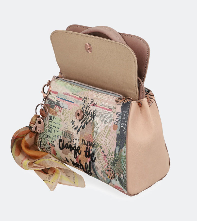 Nature Handtasche mit zwei Fächern