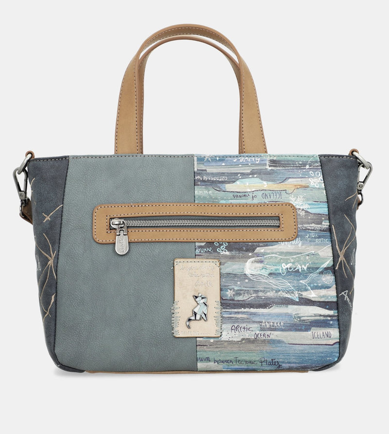 Hübsche Ice land Handtasche mit einer Tasche